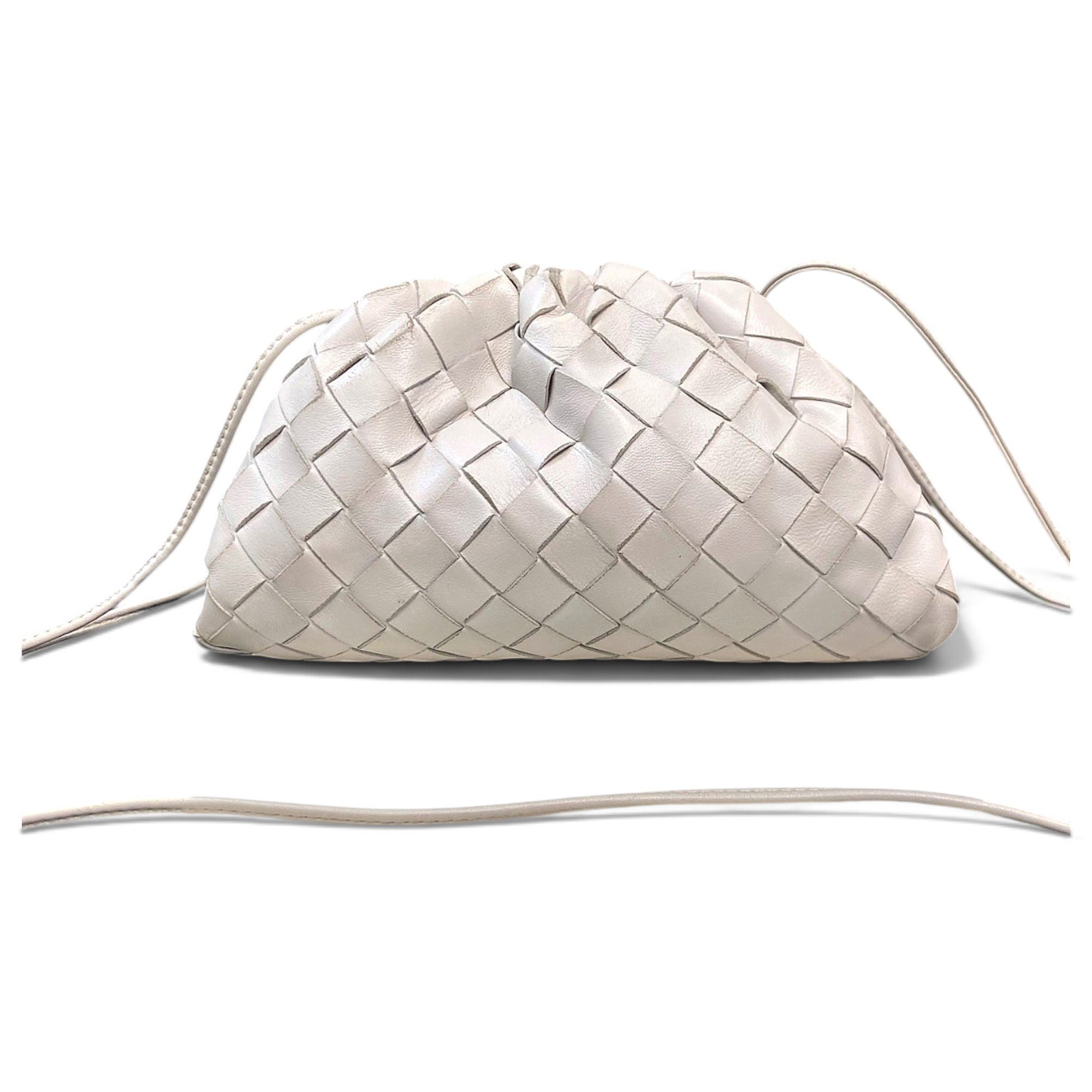 Pouch leather handbag