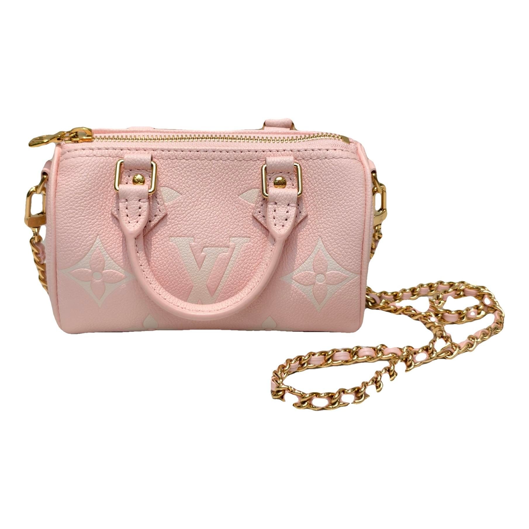 Nano Speedy / Mini HL leather crossbody bag