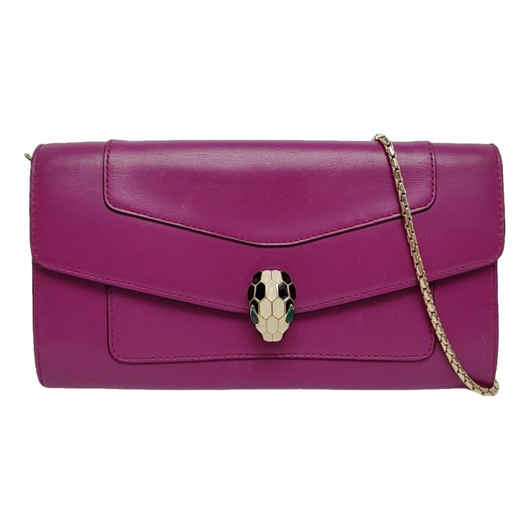 Serpenti leather handbag