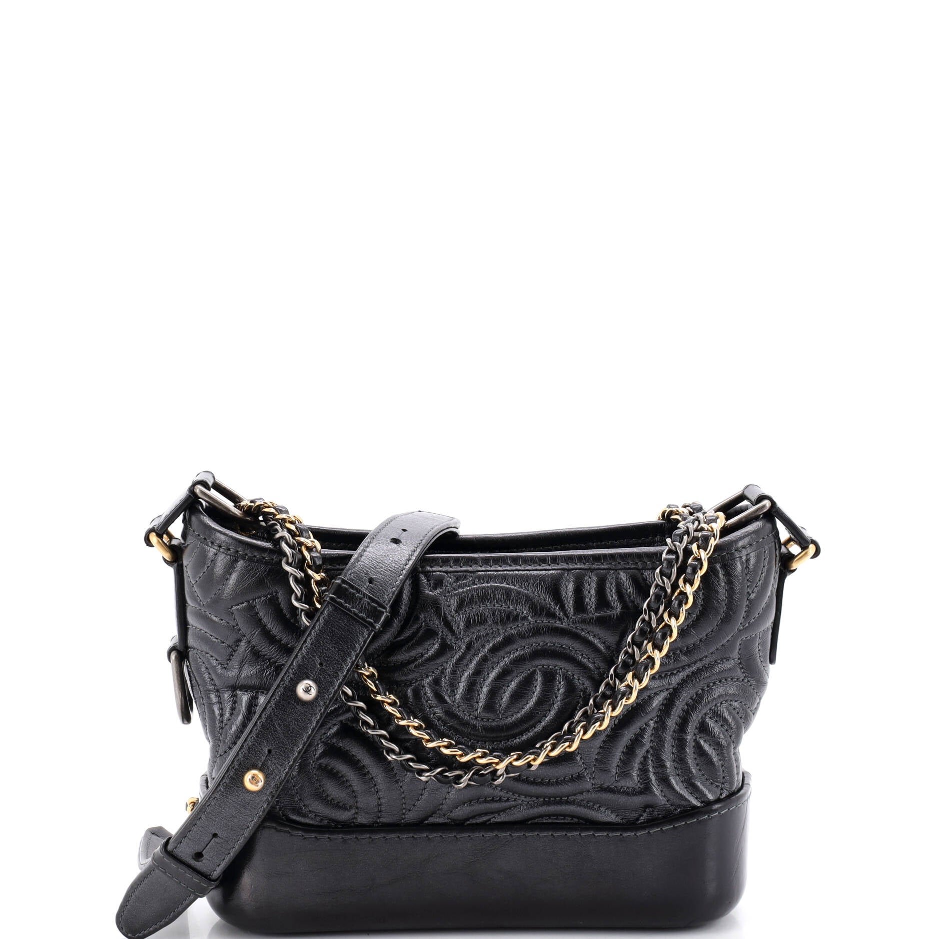 Gabrielle Hobo CC Stitched Calfskin Small