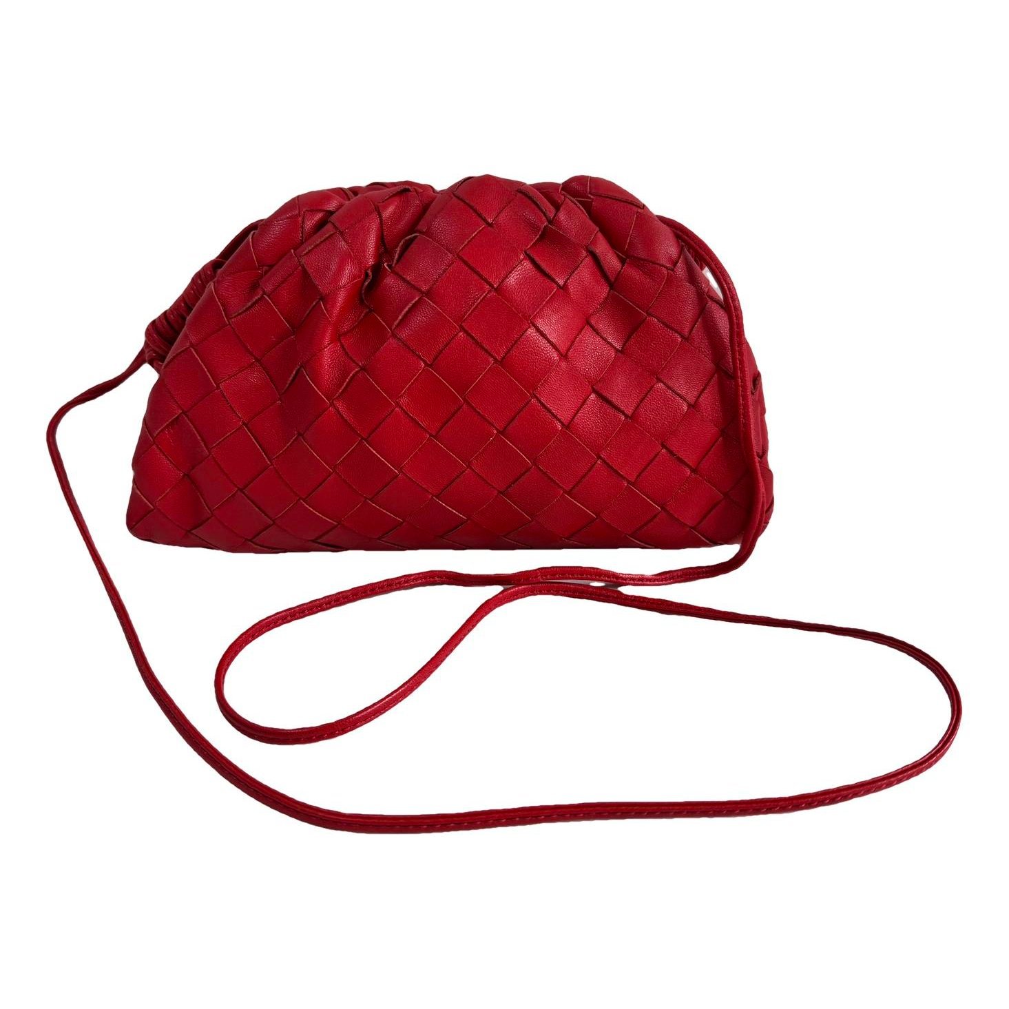 Pouch leather handbag