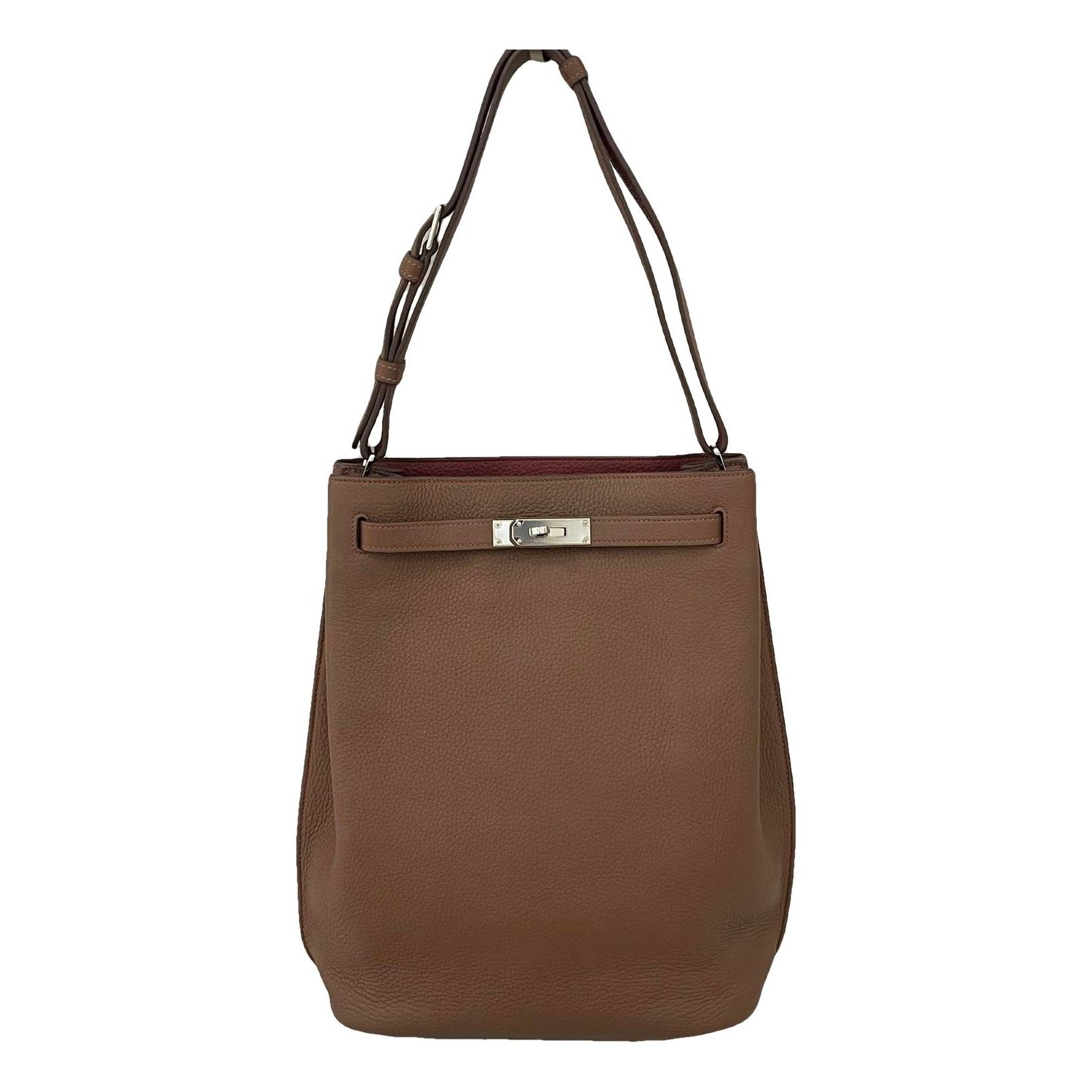 Hermes So Kelly leather handbag
