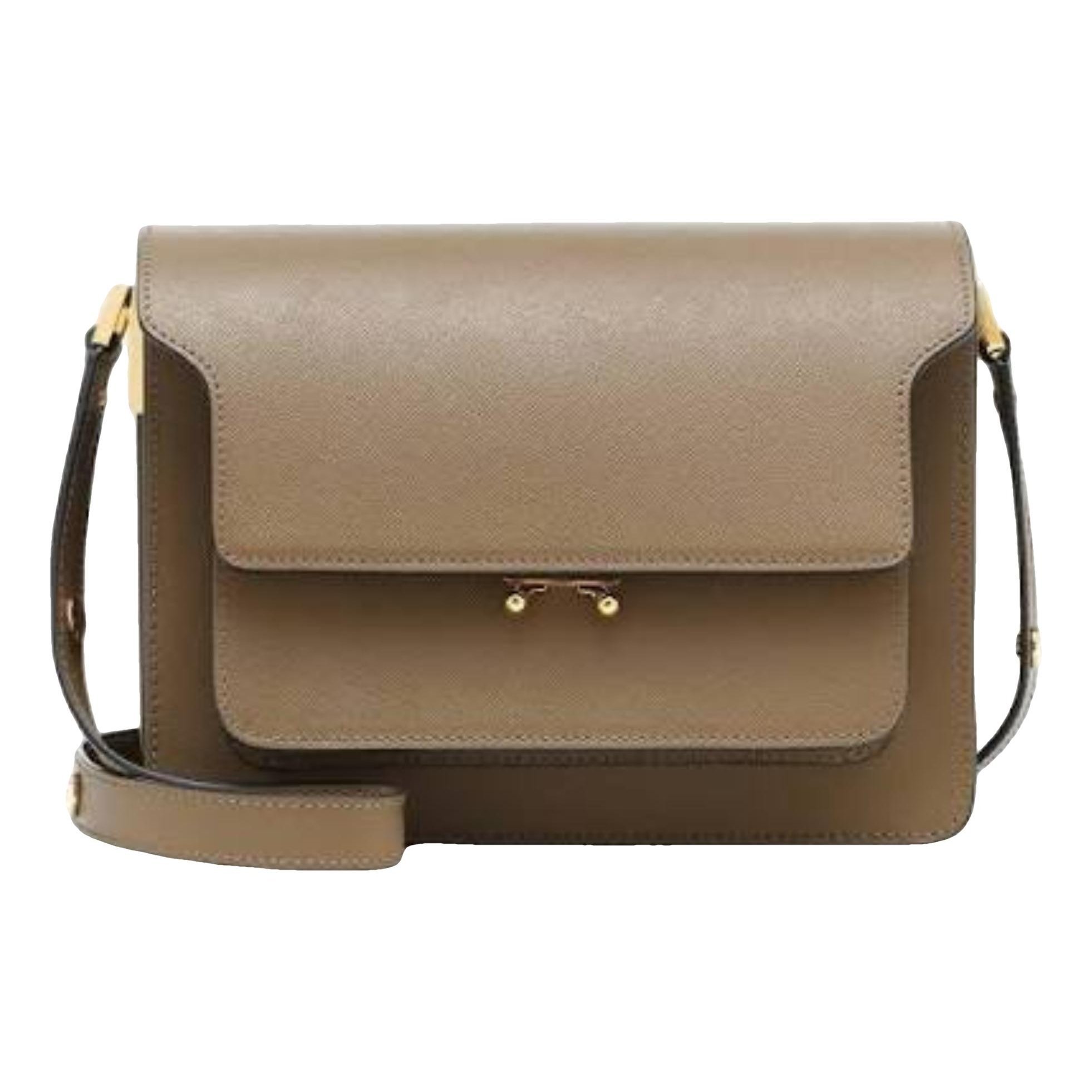 Marni Trunk leather crossbody bag