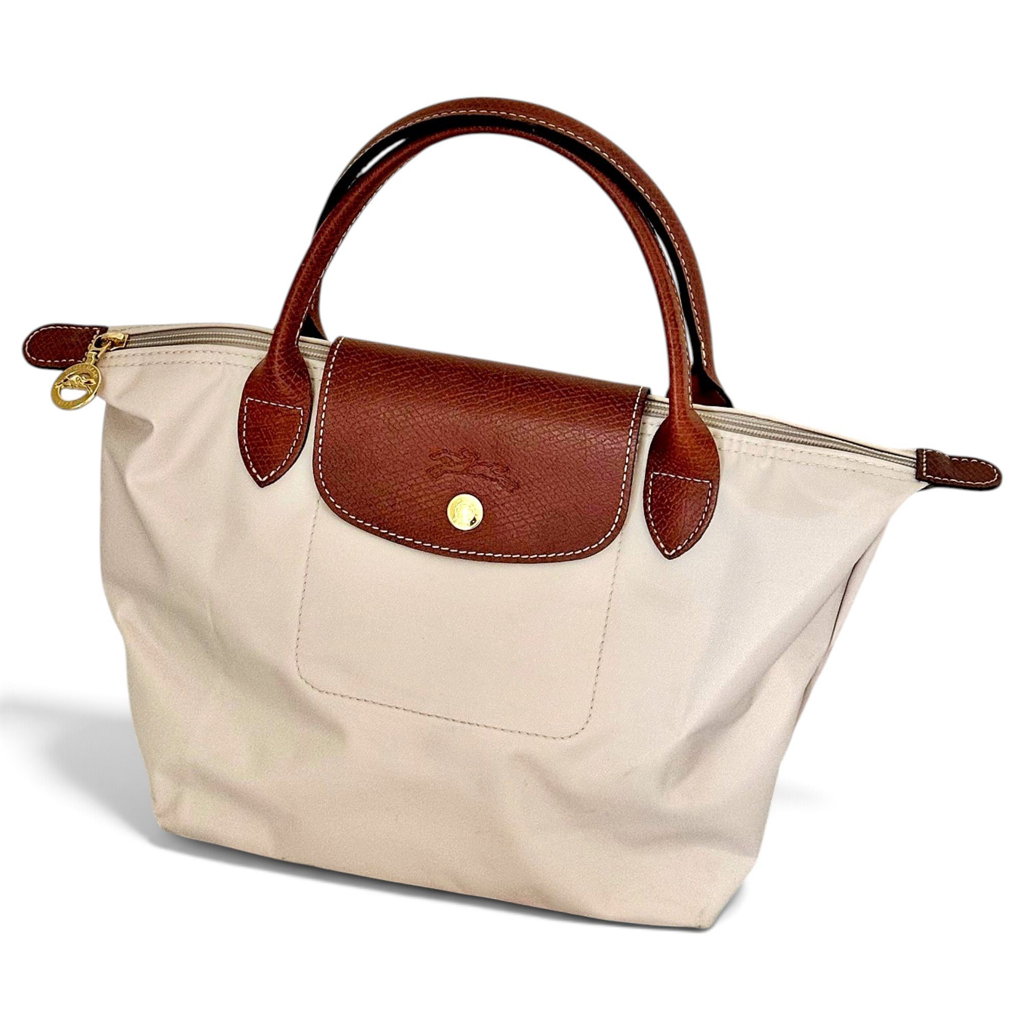 Pliage leather tote
