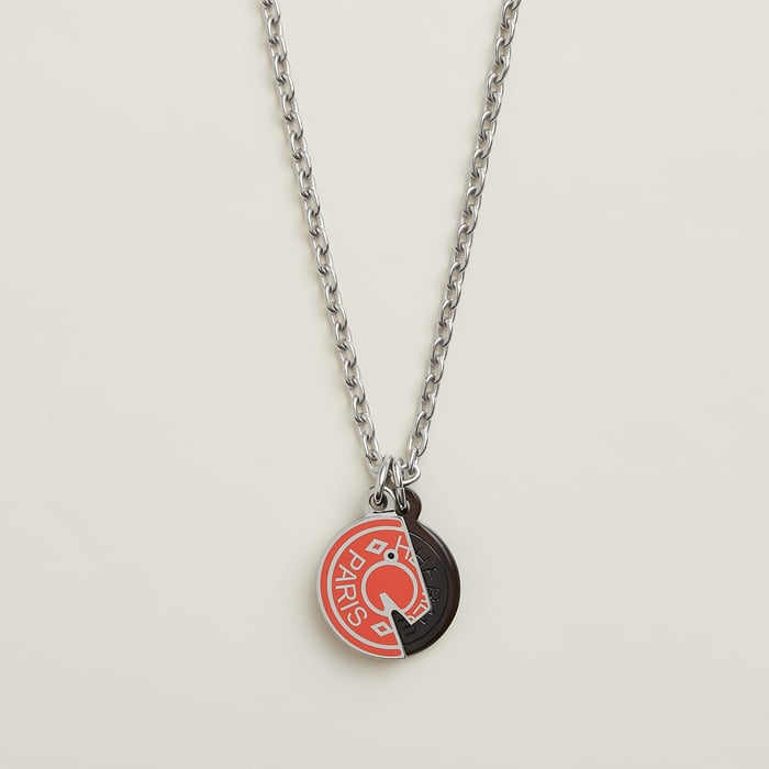 Orange Field Carrousel Necklace