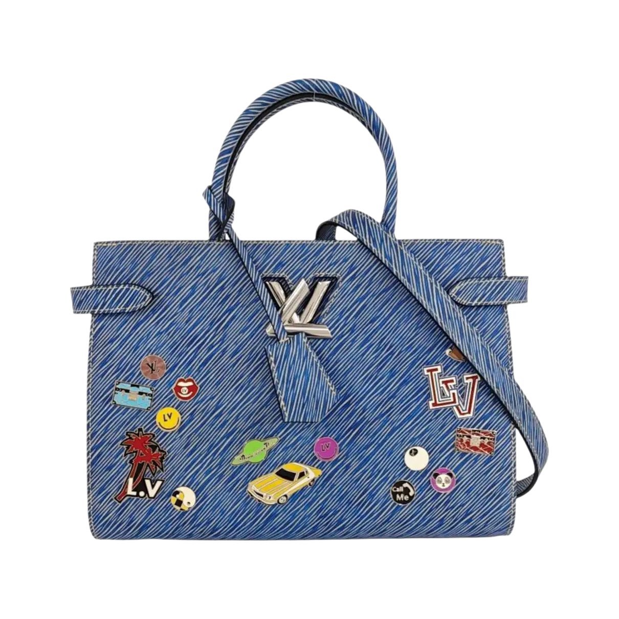 Twist leather handbag
