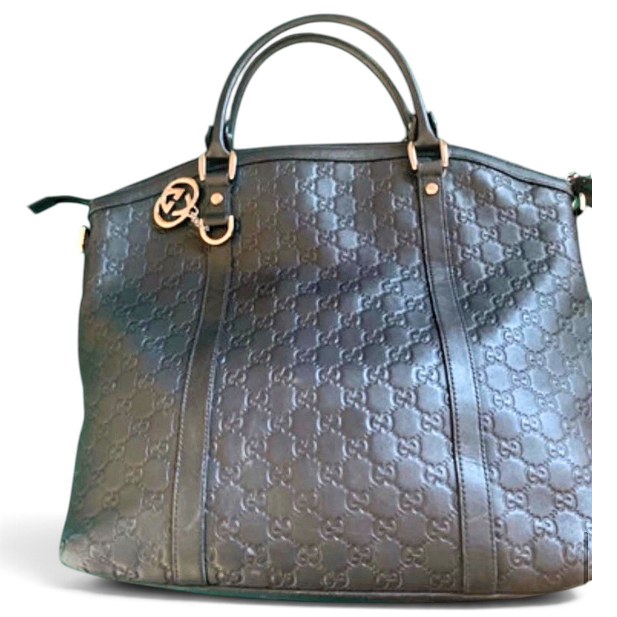 Dôme leather tote