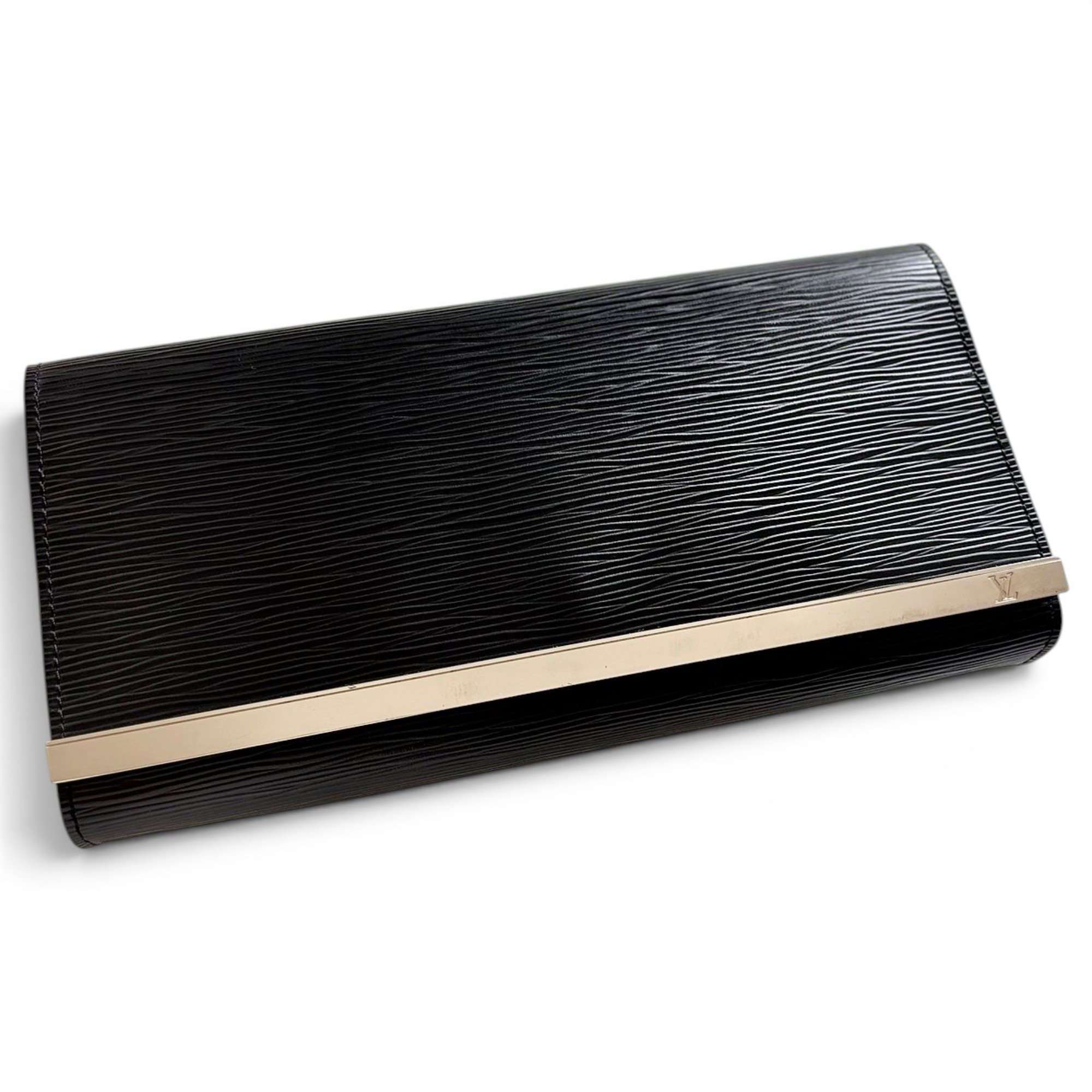 Sevigné leather clutch bag