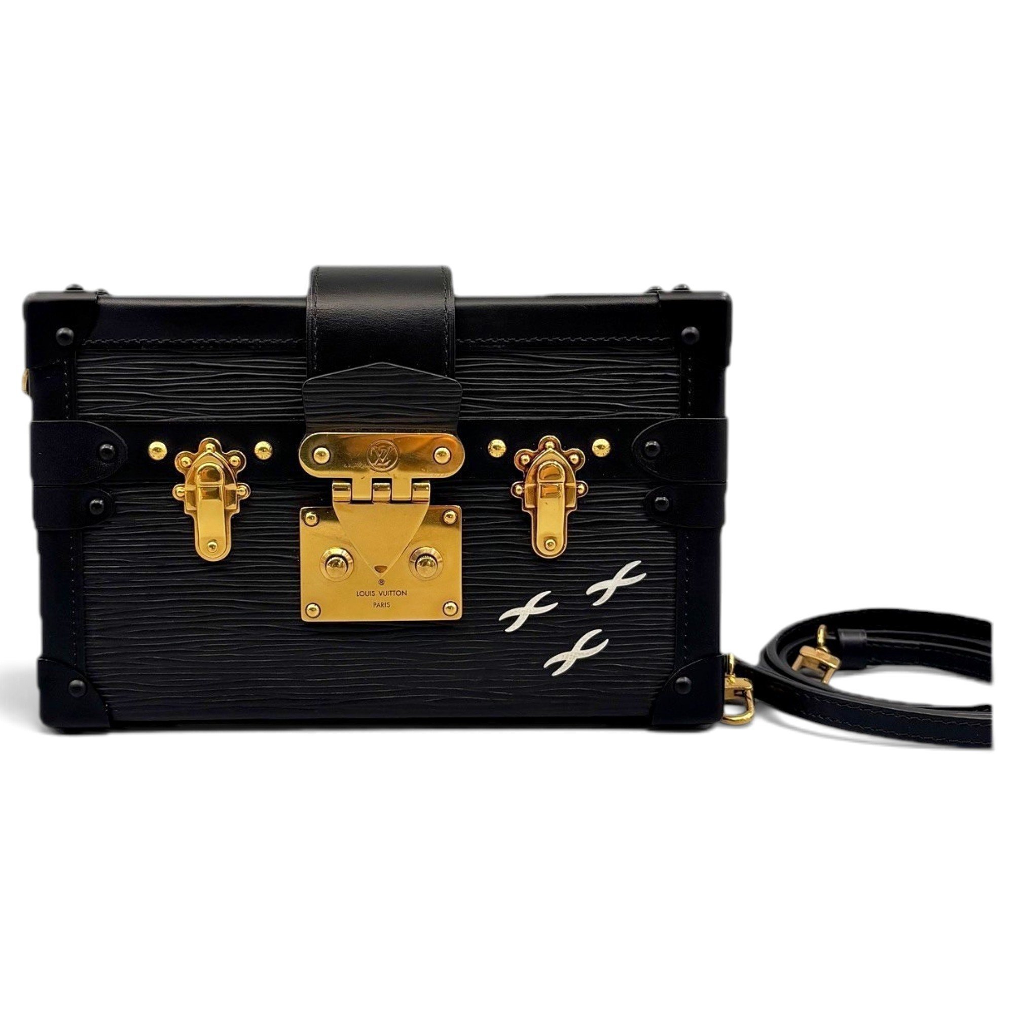 Petite Malle leather handbag