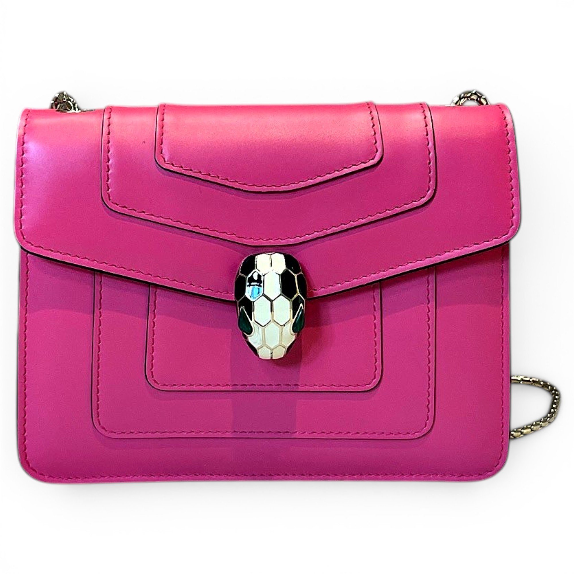 Serpenti leather handbag