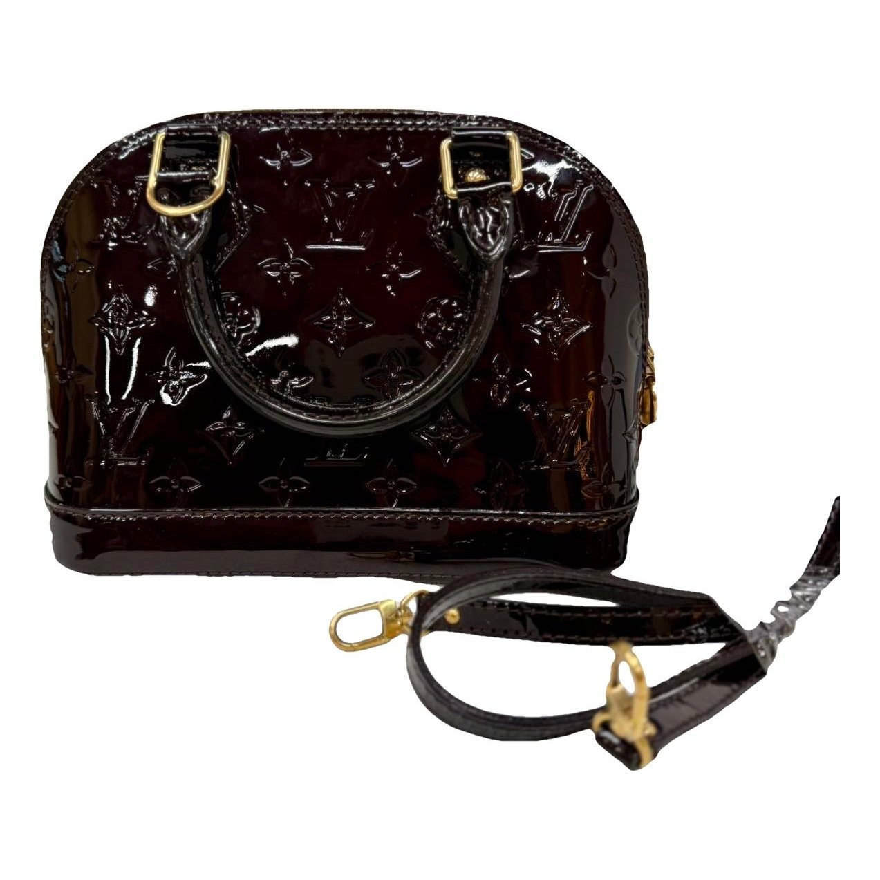 Louis Vuitton Alma BB leather handbag