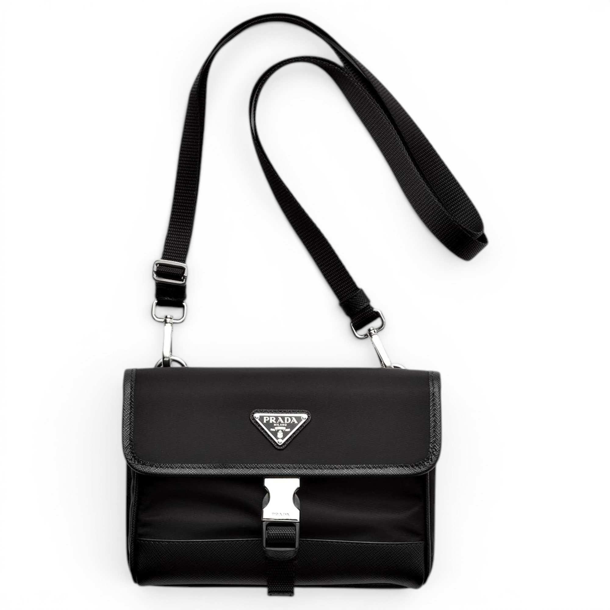 Leather clutch bag