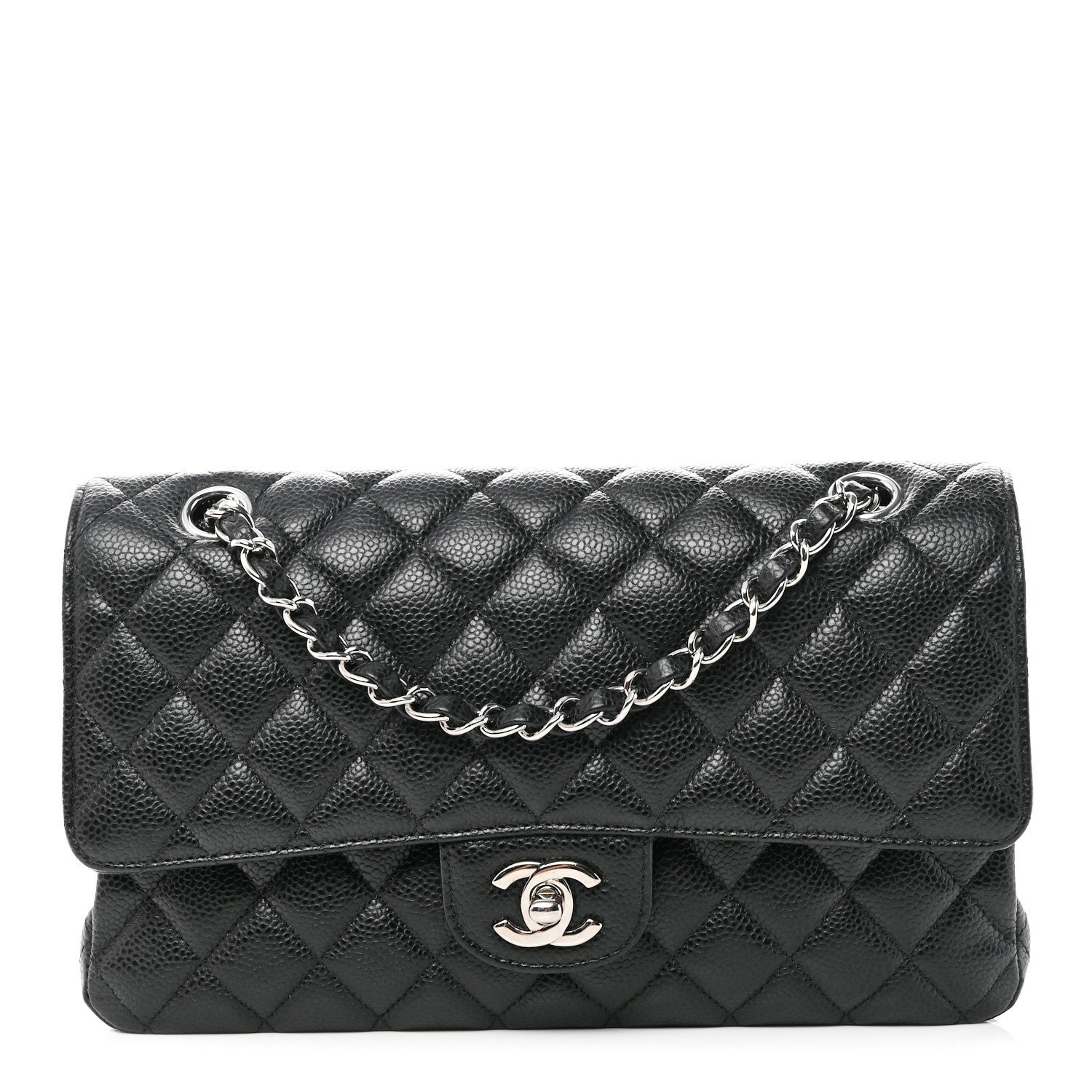 Chanel Caviar Quilted Medium Double Flap Black