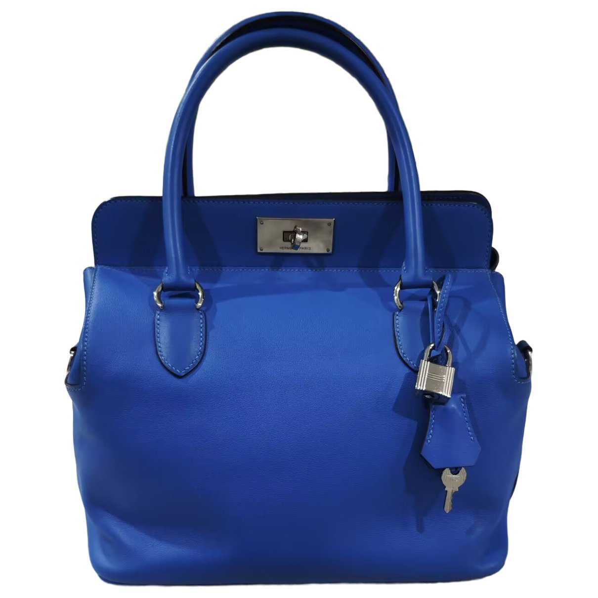 Toolbox leather handbag