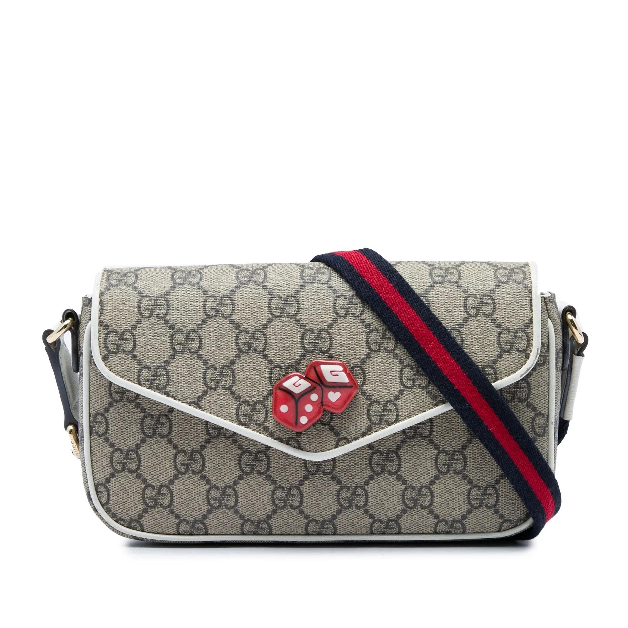 Gucci B leather crossbody bag