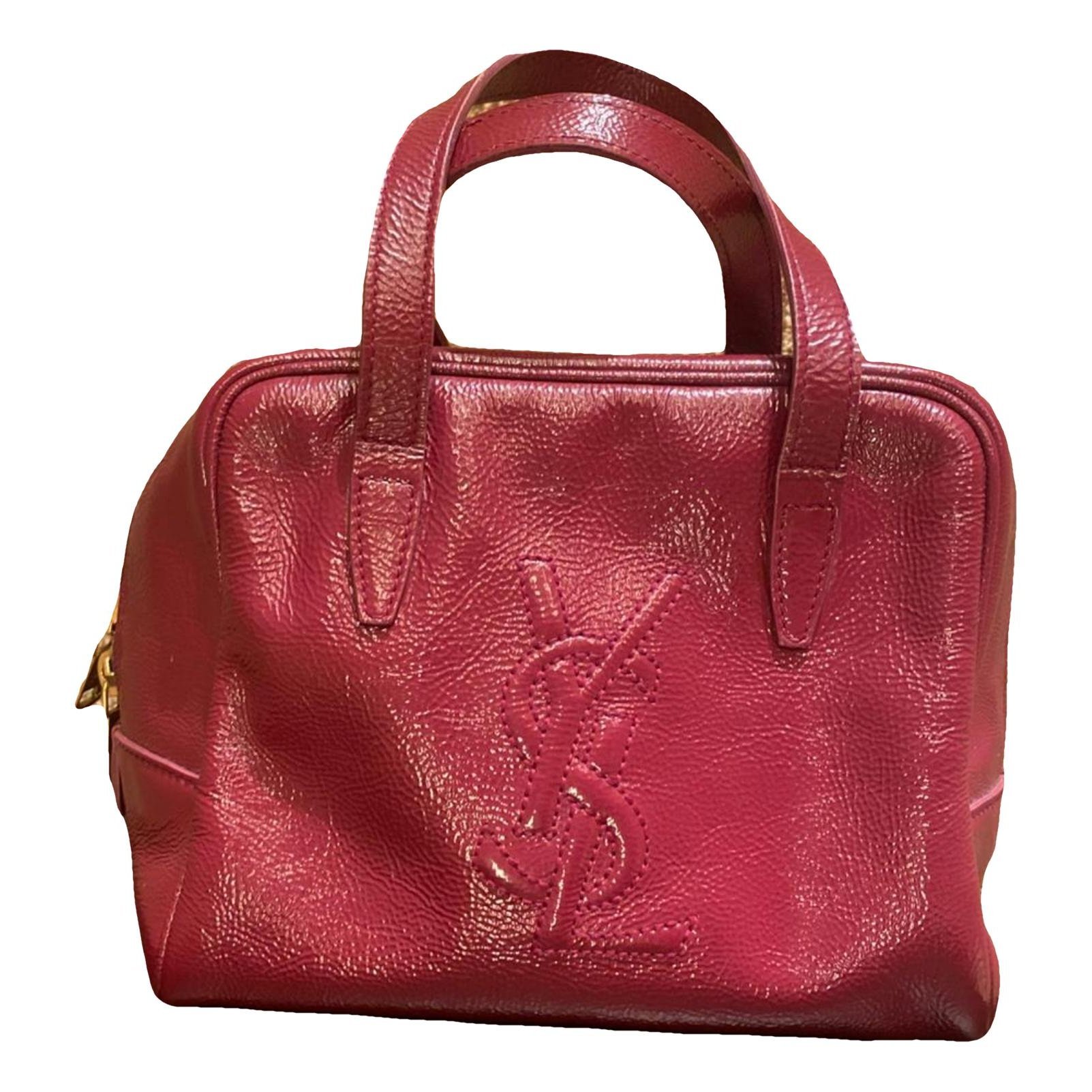 Patent leather handbag