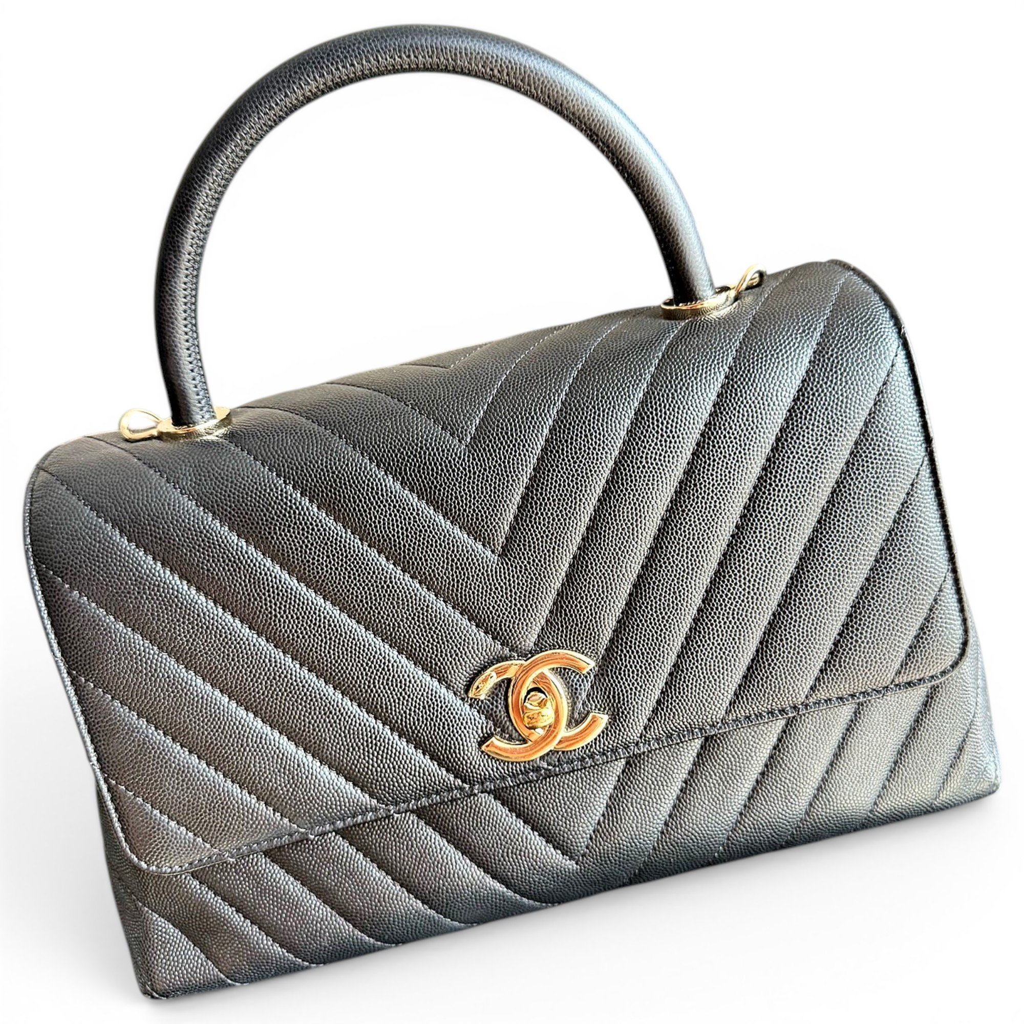 Coco Handle leather handbag