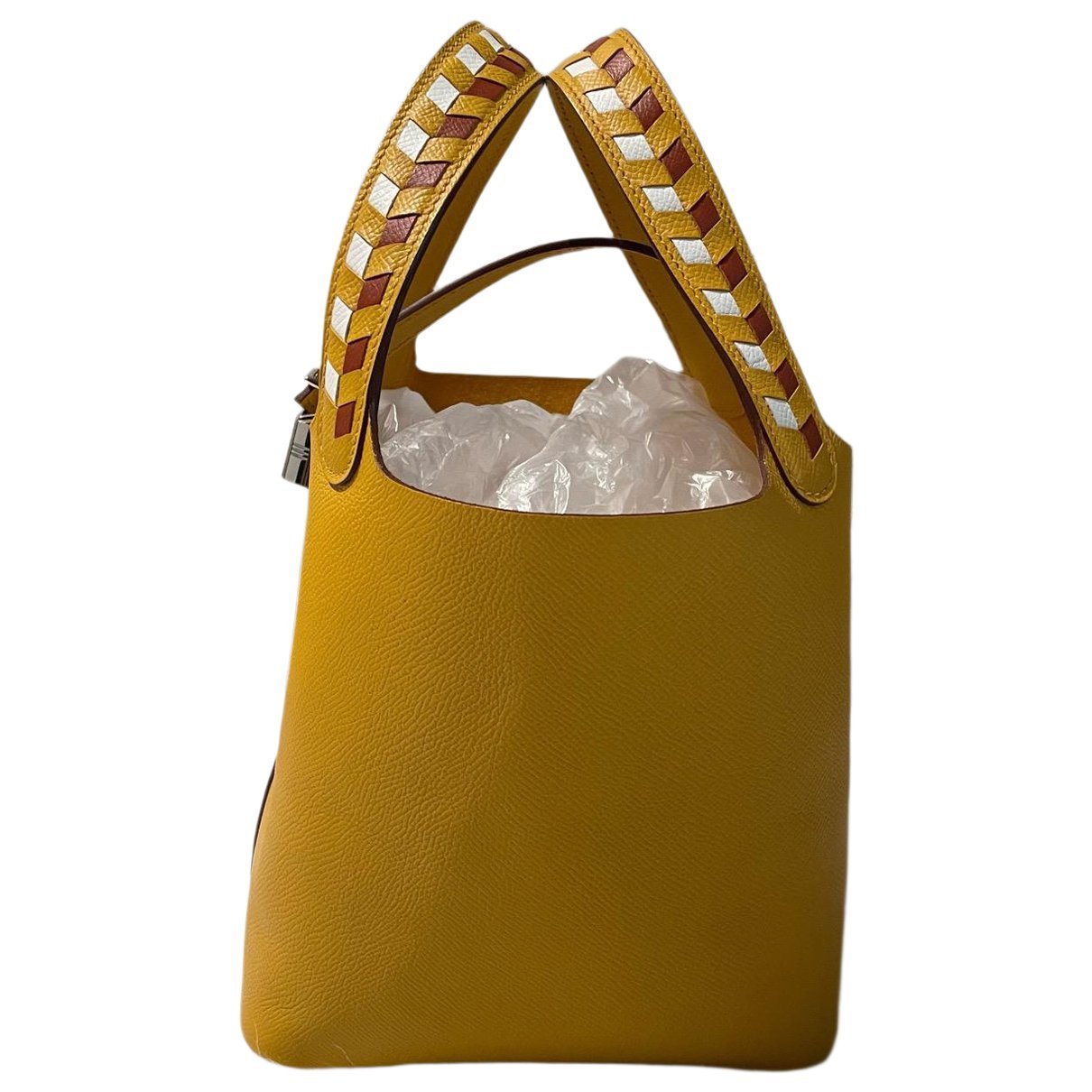 Picotin leather tote
