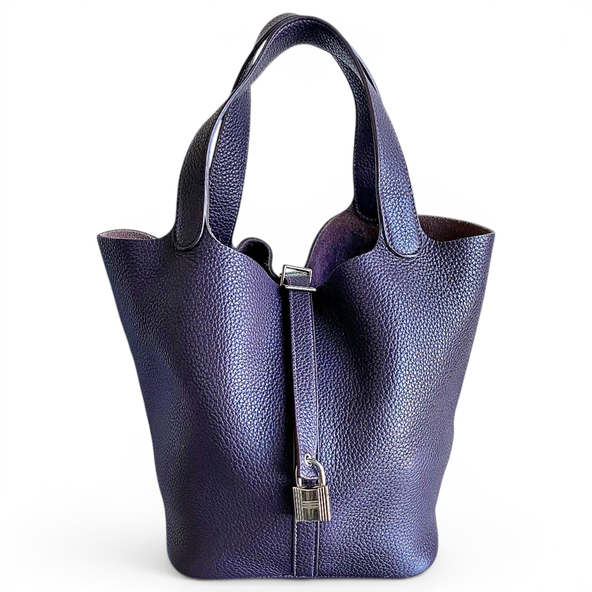 Picotin leather handbag