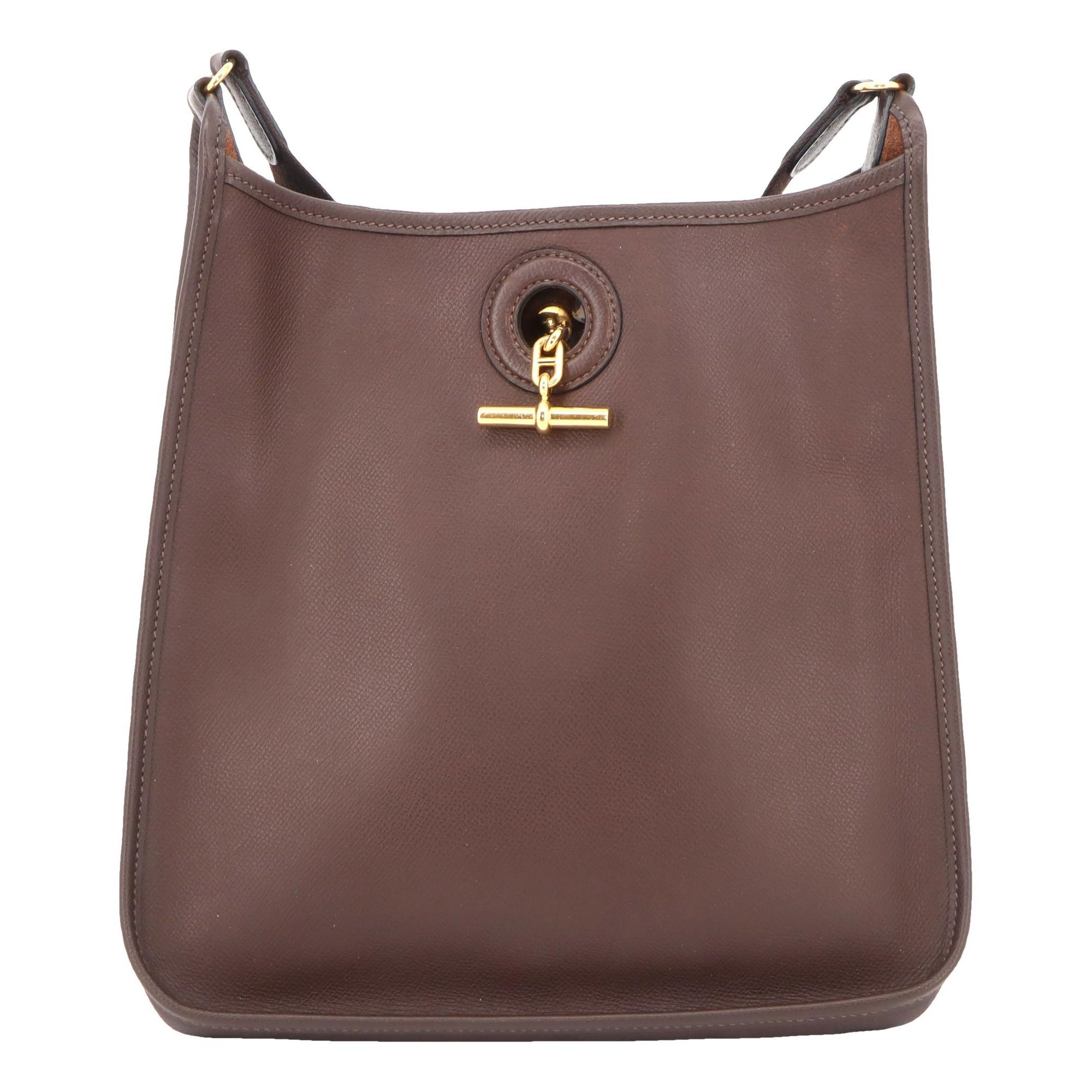 Hermes Vespa Handbag Gold Courchevel Leather 2005