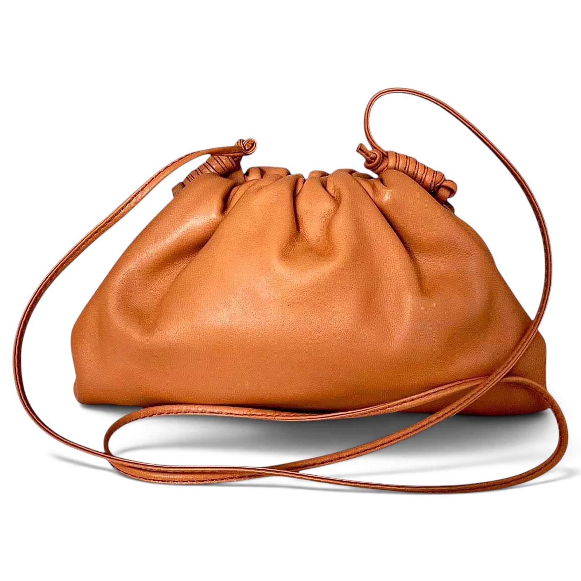 Pouch leather handbag