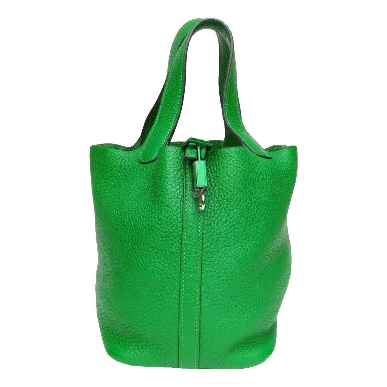 Picotin leather tote