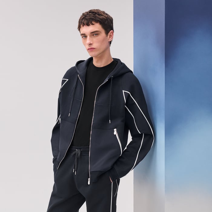 마린 Sport Capsule 지퍼 후드 스웨터