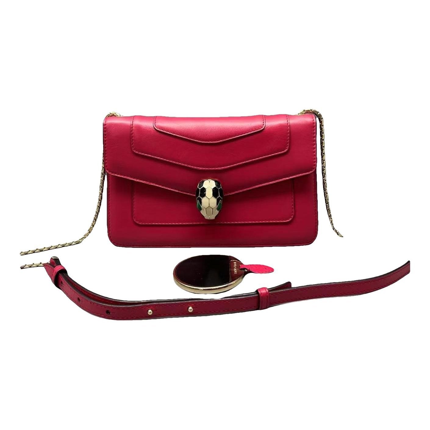 Serpenti leather handbag