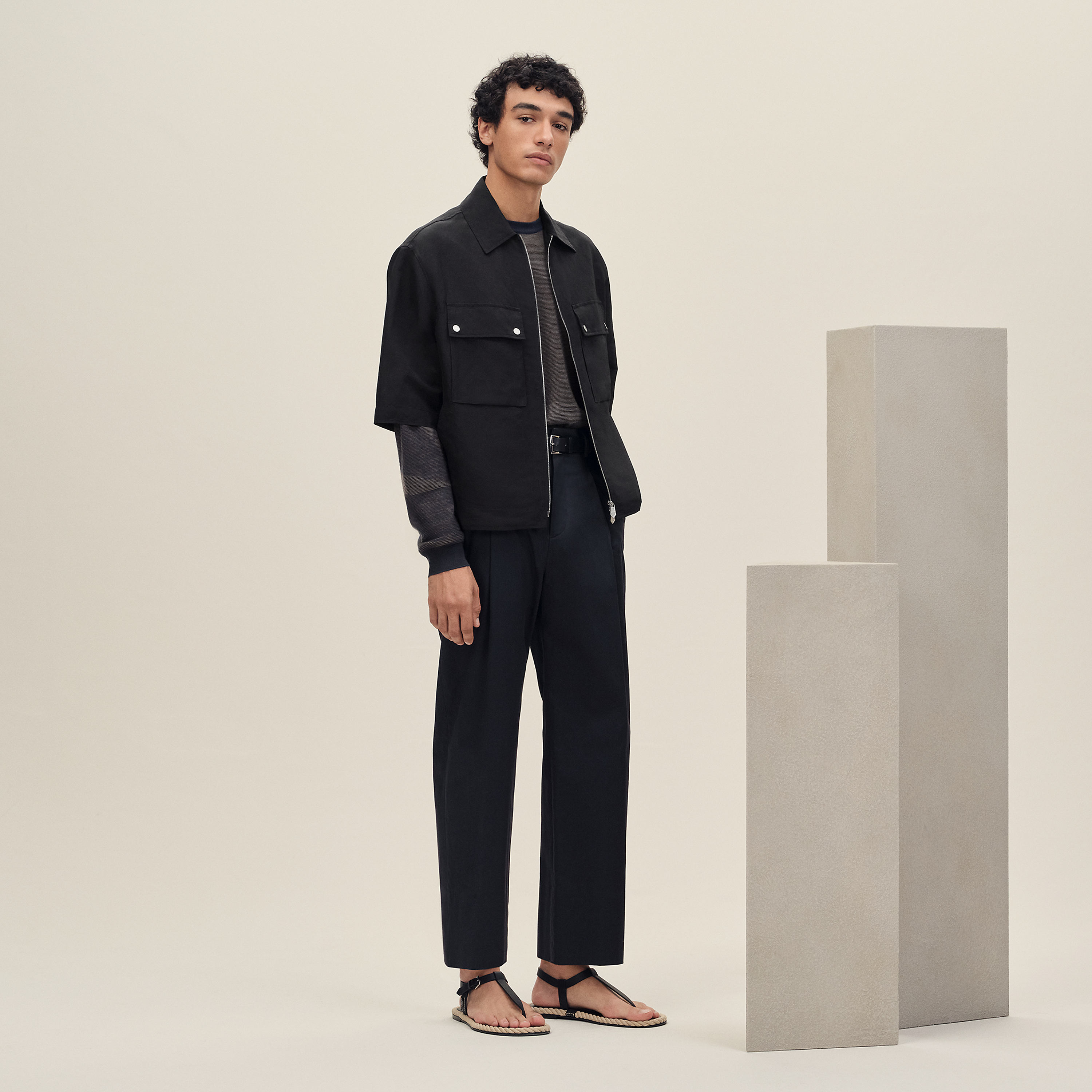 Short-sleeve overshirt