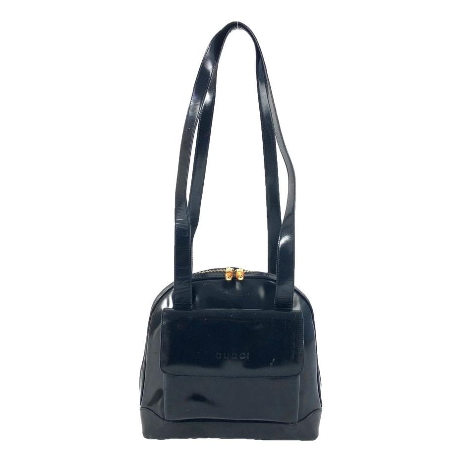 Patent leather handbag