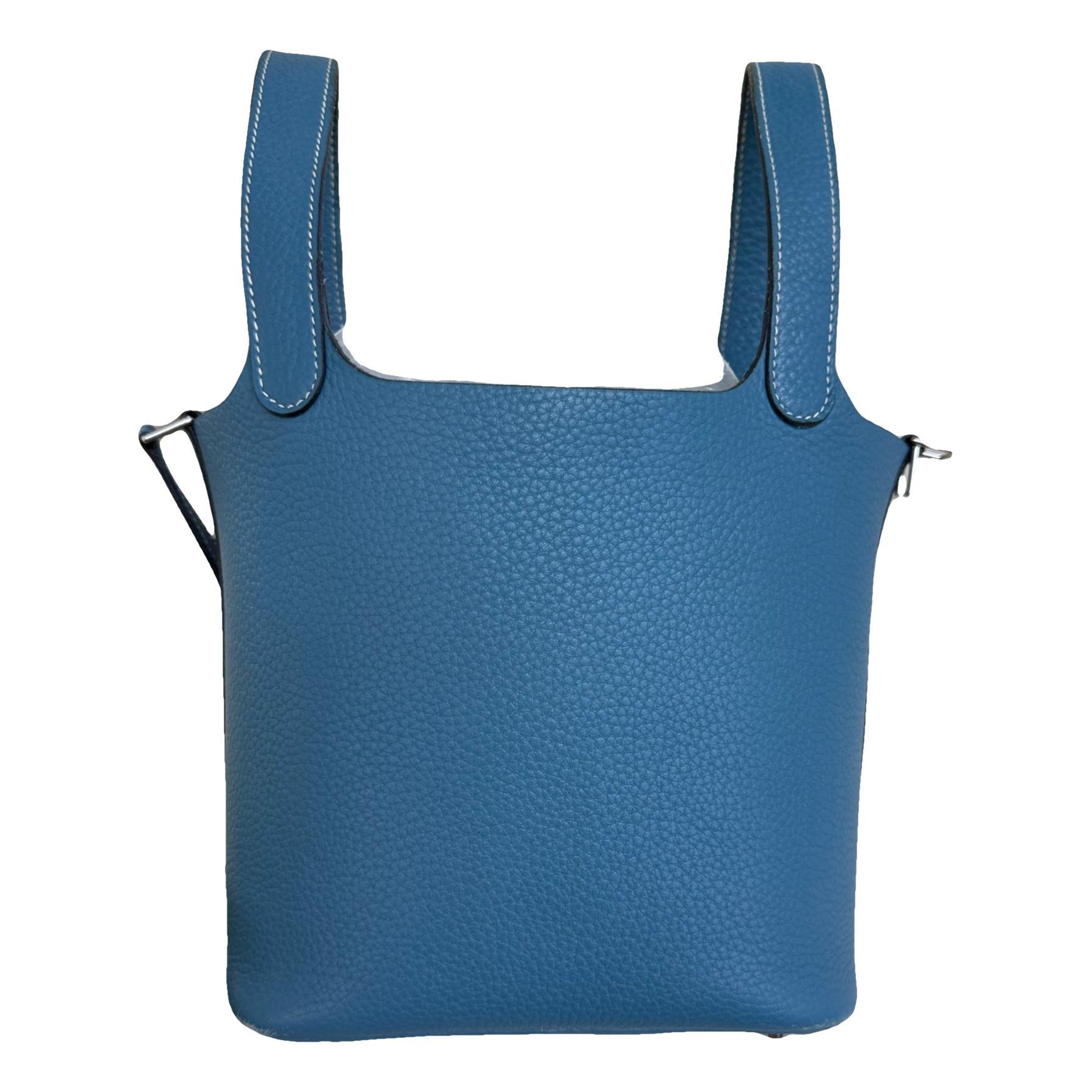 Picotin leather tote