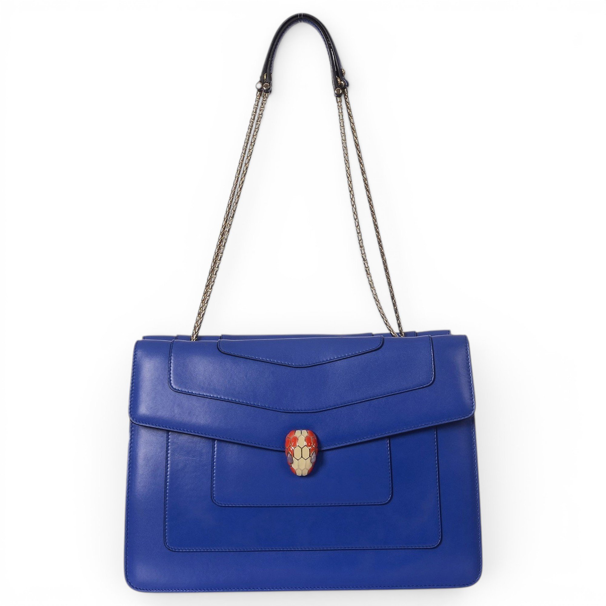 Serpenti leather handbag