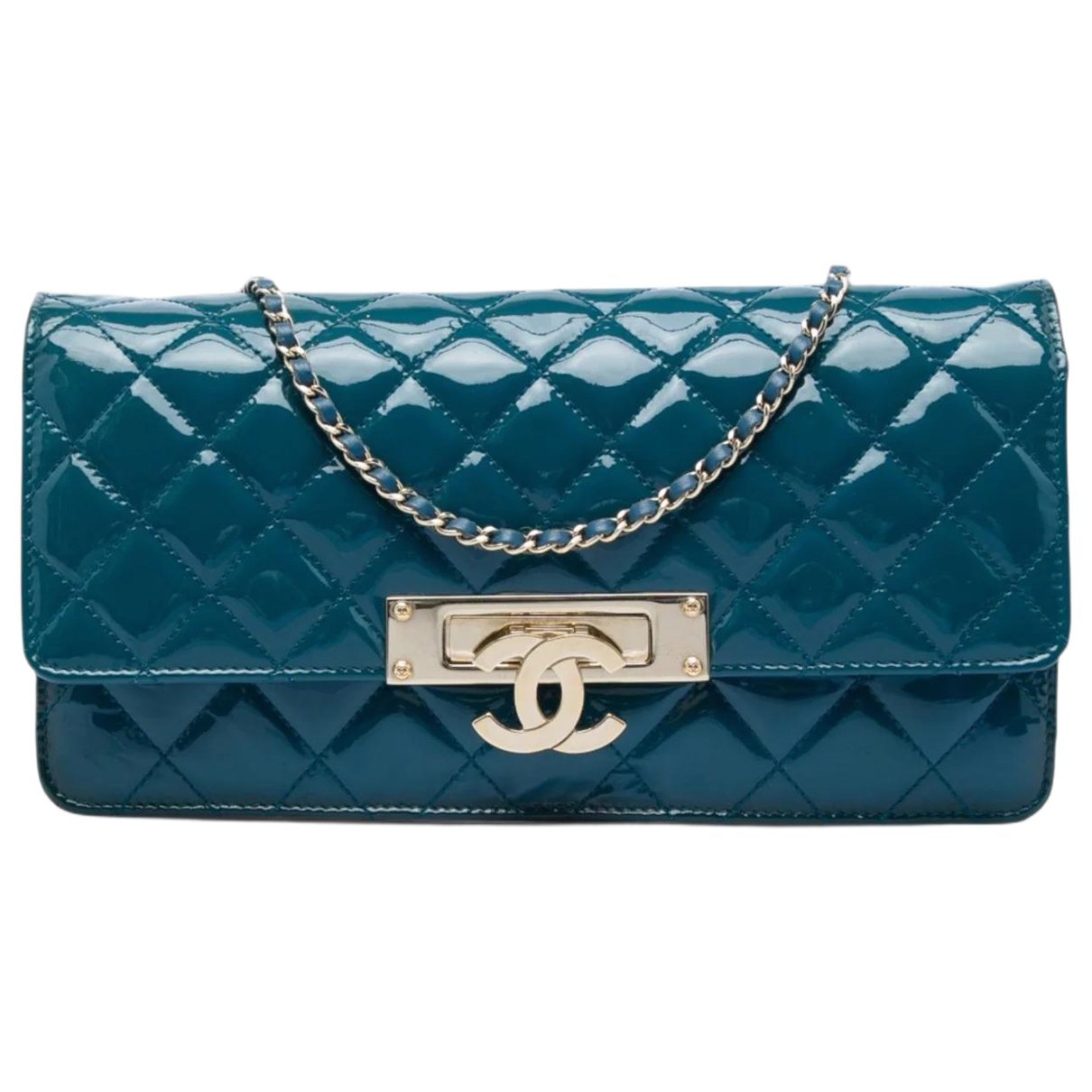Wallet On Chain leather crossbody bag