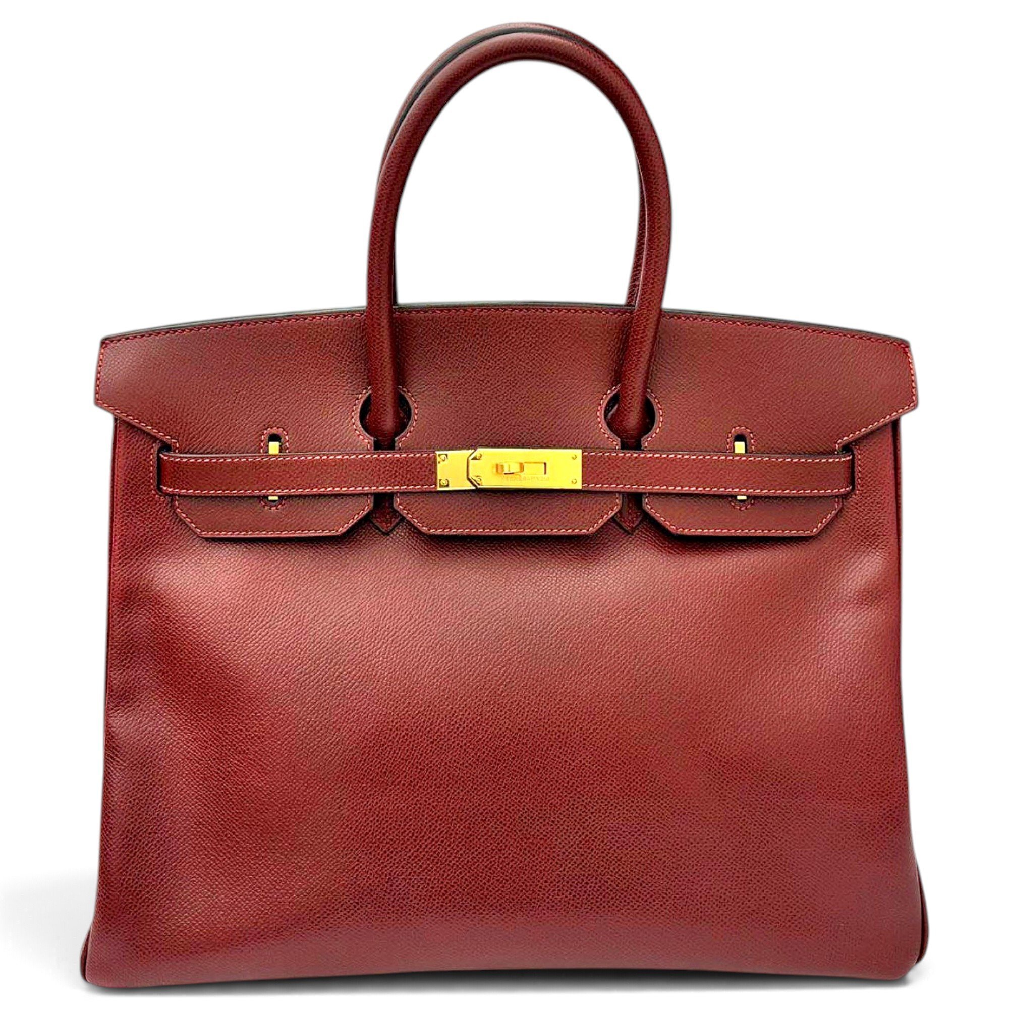 Birkin 35 leather handbag