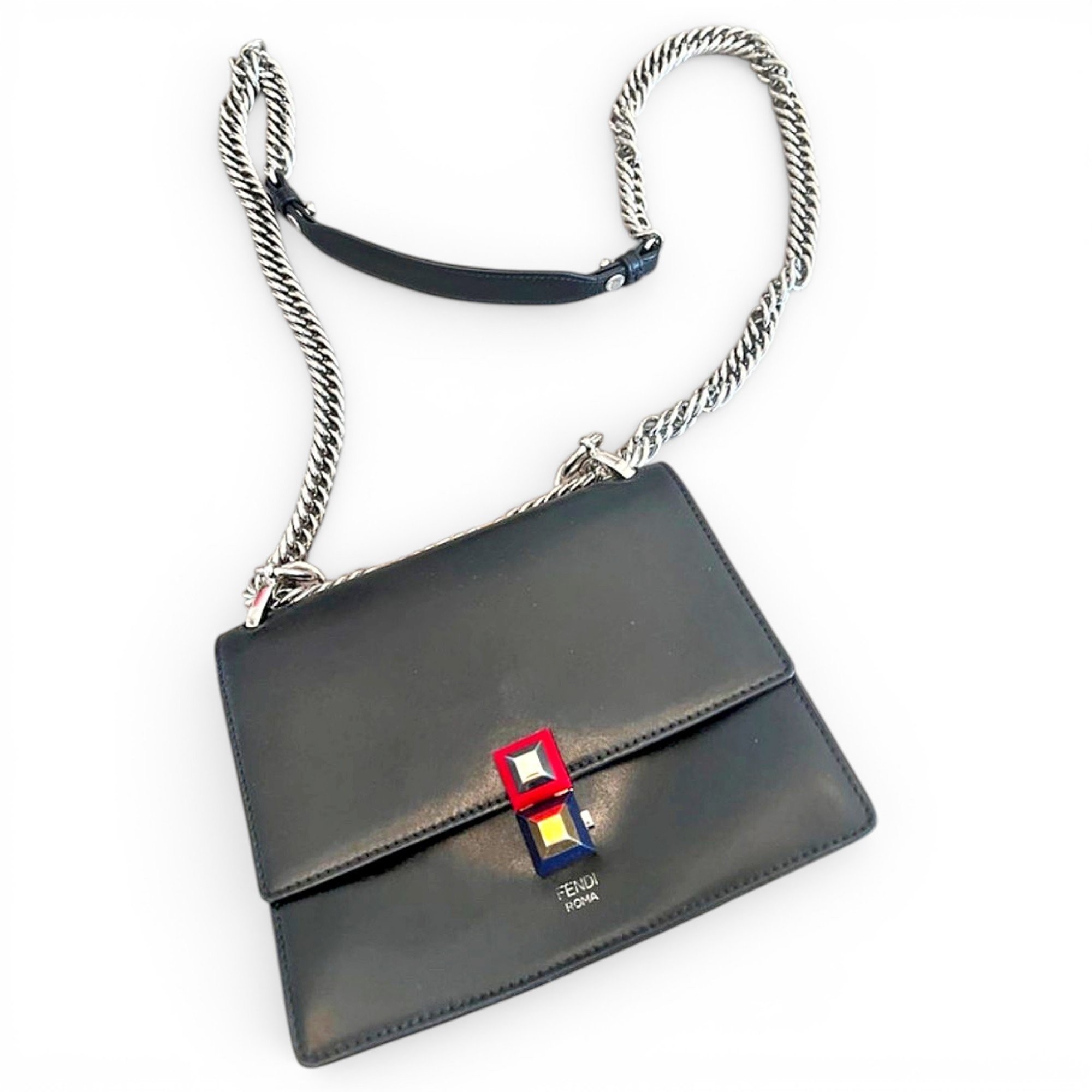 Kan I leather crossbody bag