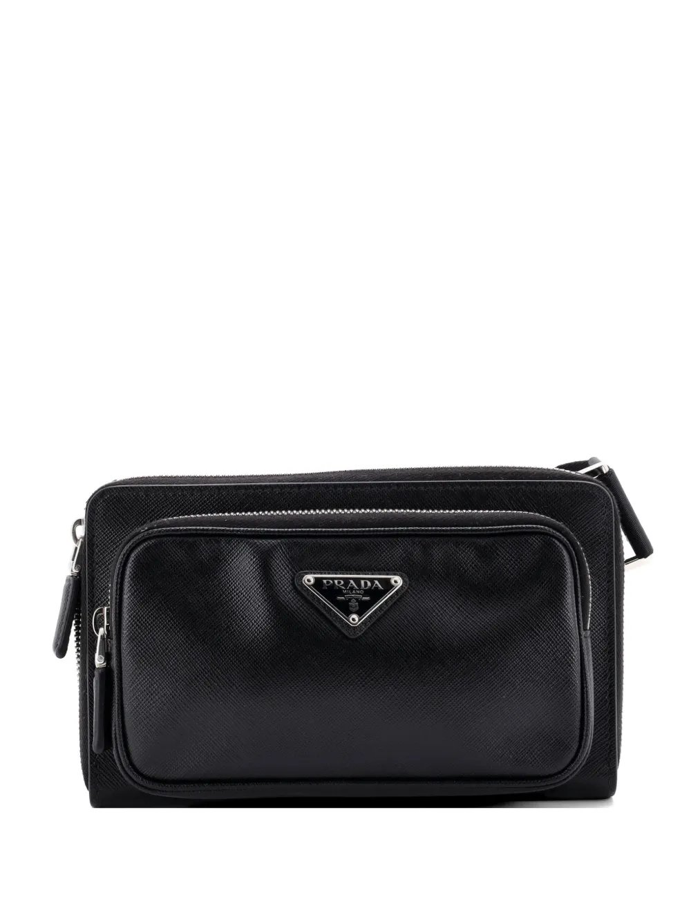 Zip Around Front Pocket Saffiano Leather belt bag