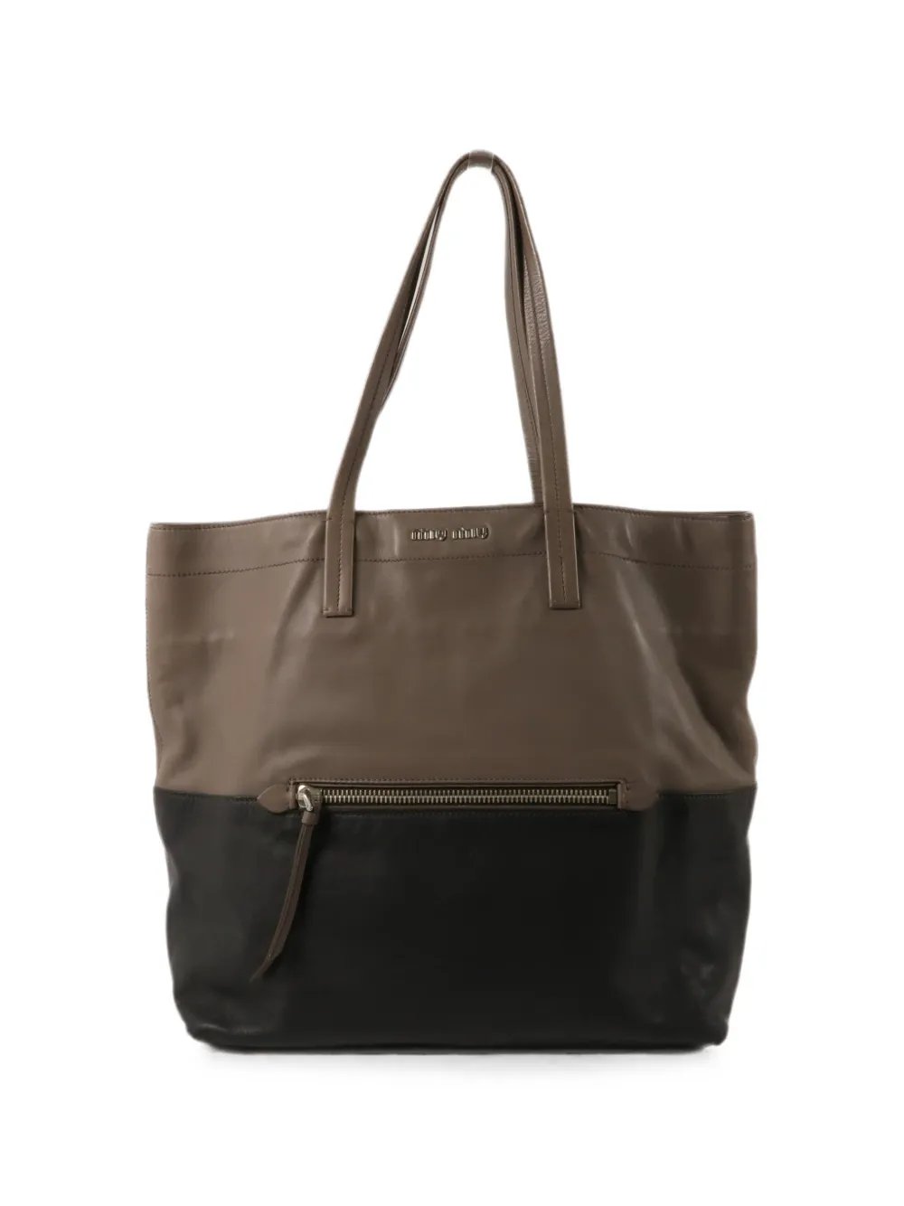 two-tone tote bag
