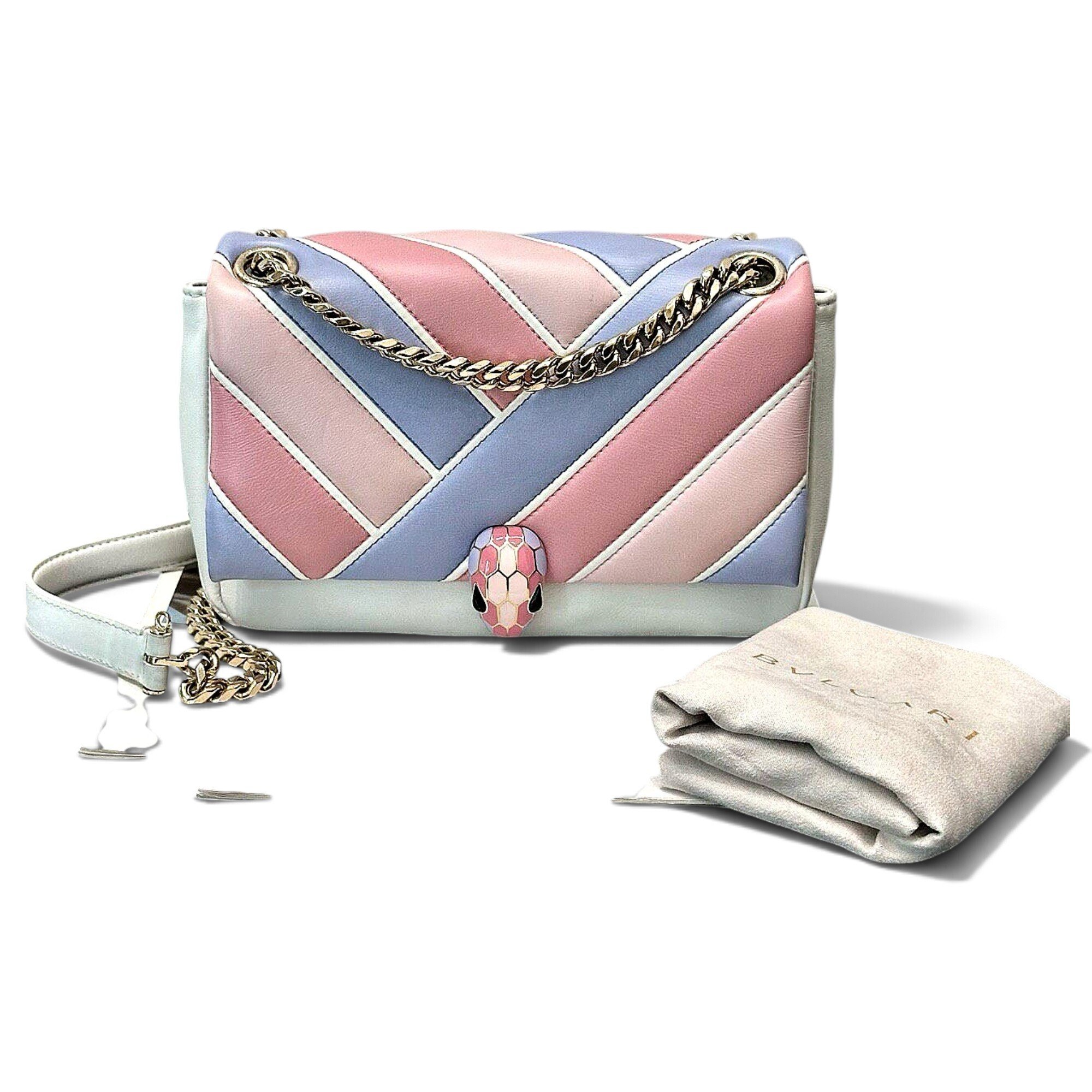 Serpenti leather handbag