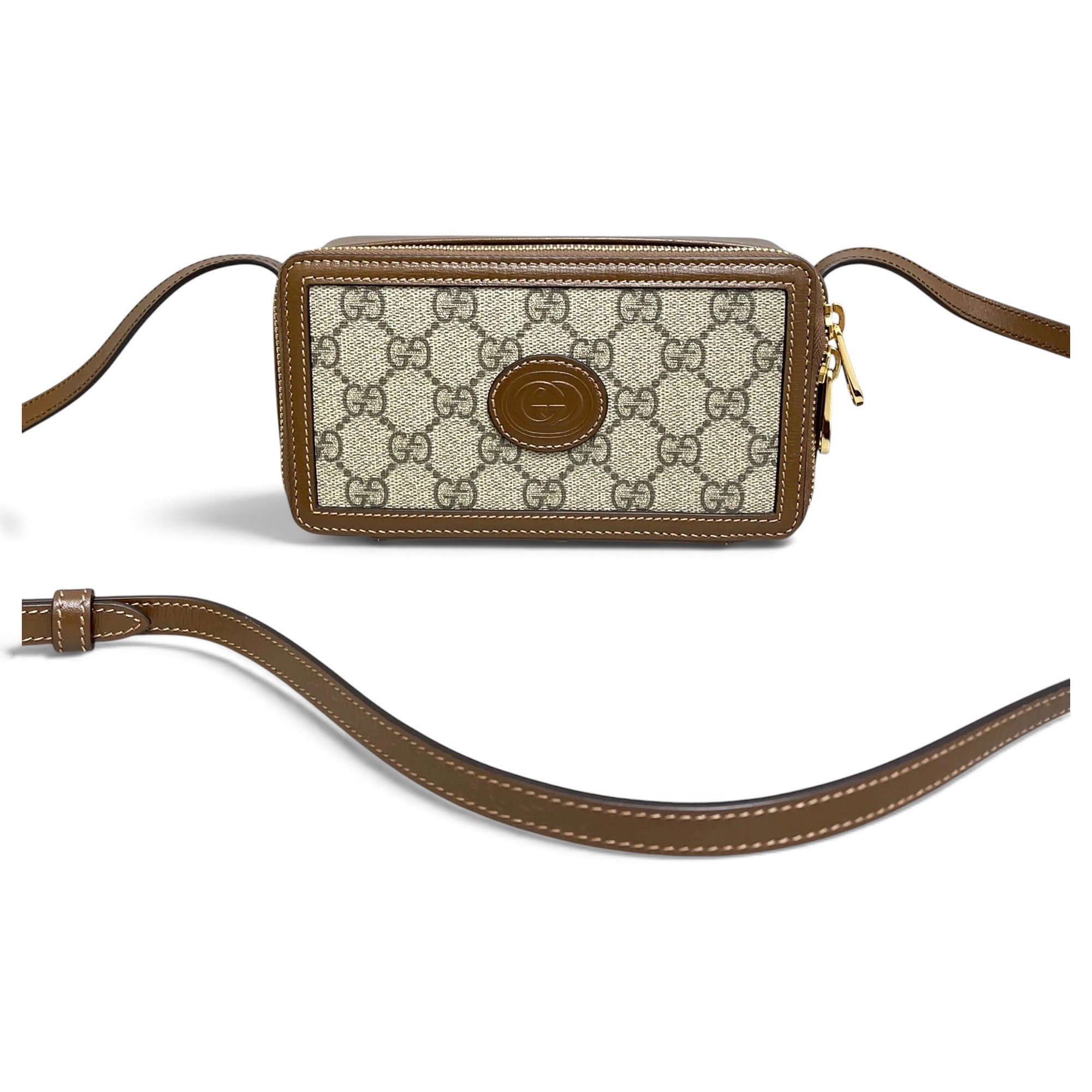 Vinyl crossbody bag