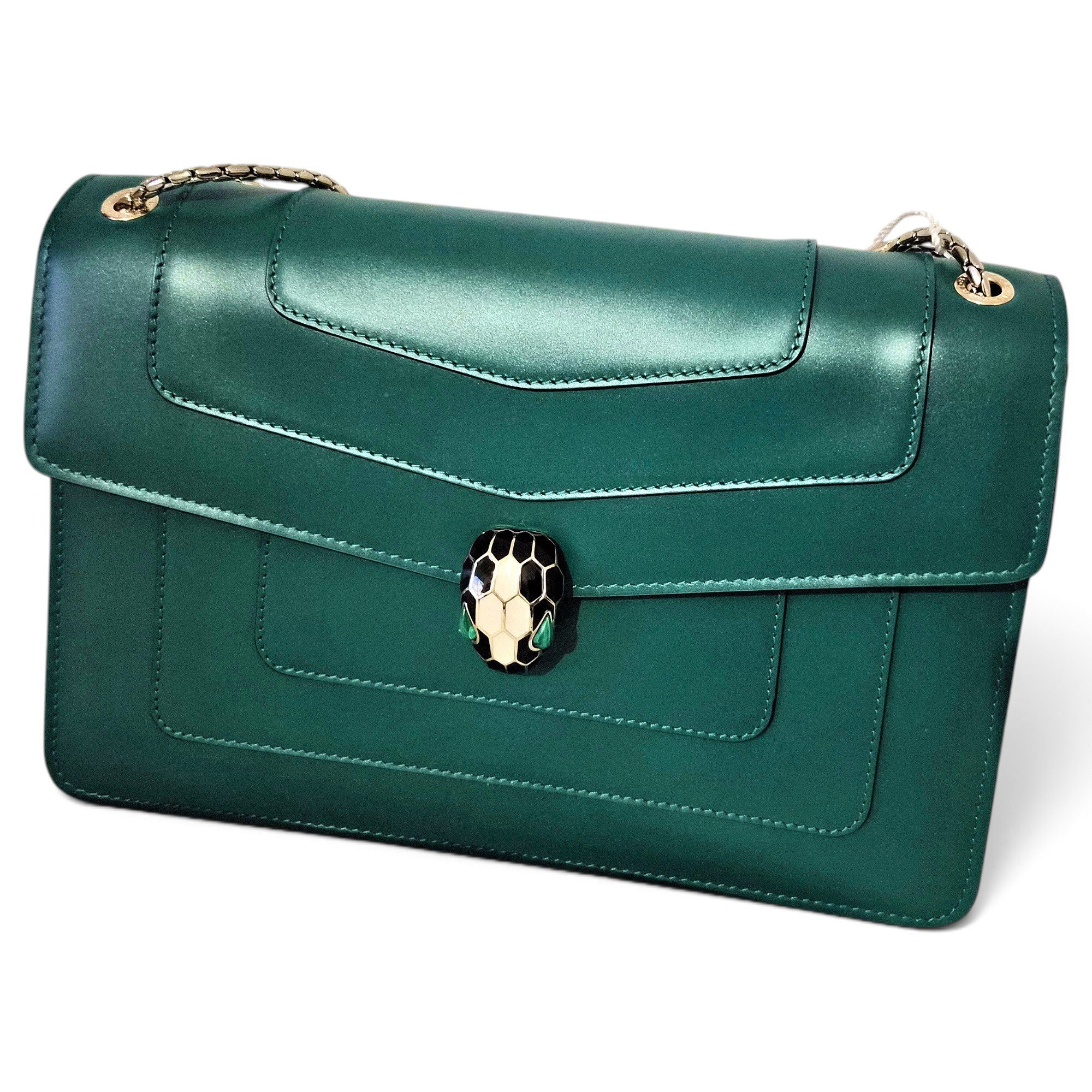 Serpenti leather handbag