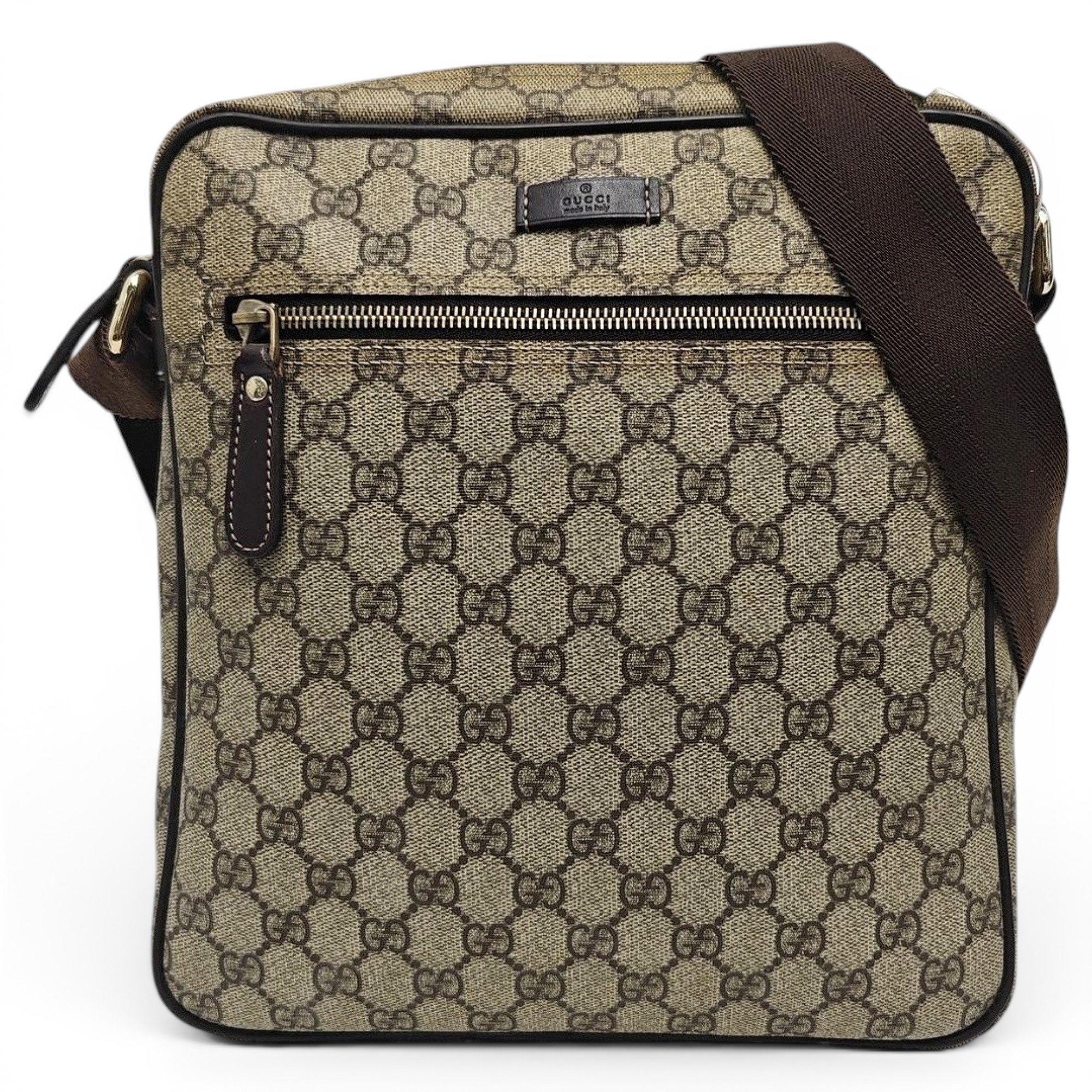 Ophidia GG Supreme leather handbag