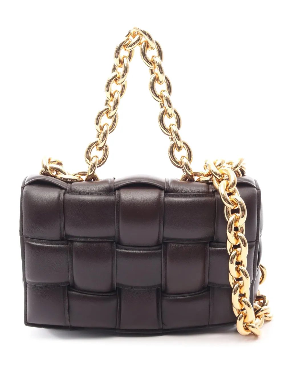 Bottega Veneta 2012-2026 Nappa Intrecciato Padded Chain Cassette satchel