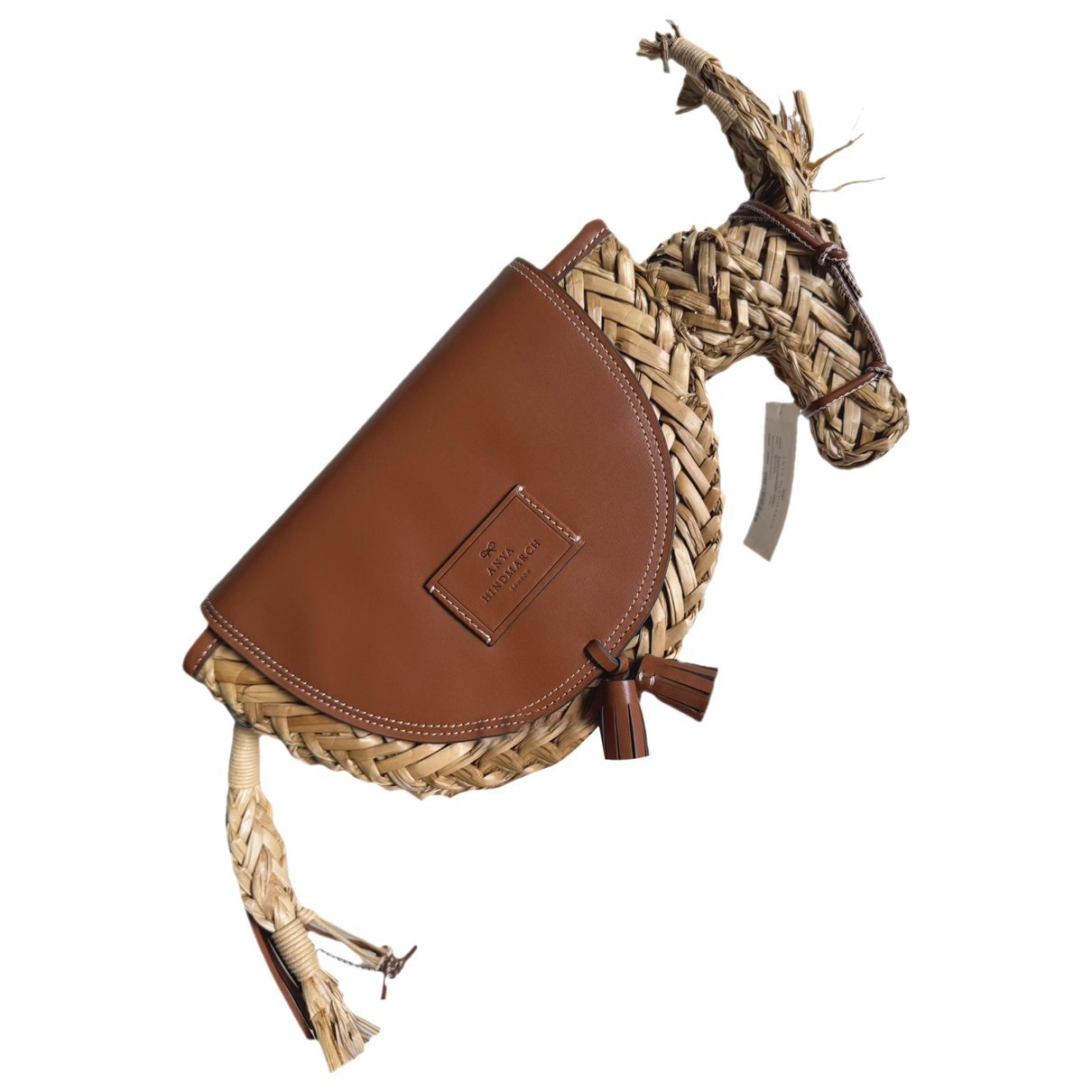 Tweed clutch bag