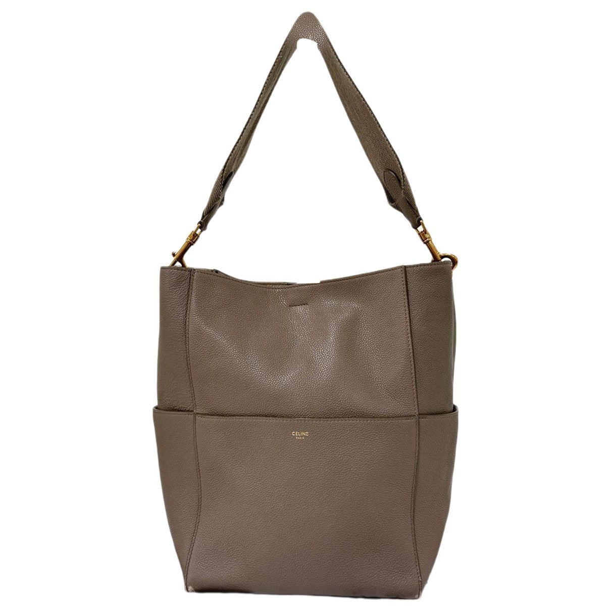 Seau Sangle leather handbag