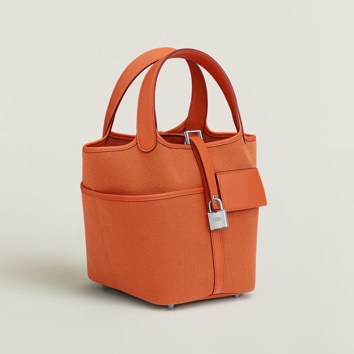 Orange Picotin Lock 18 Pocket Bag