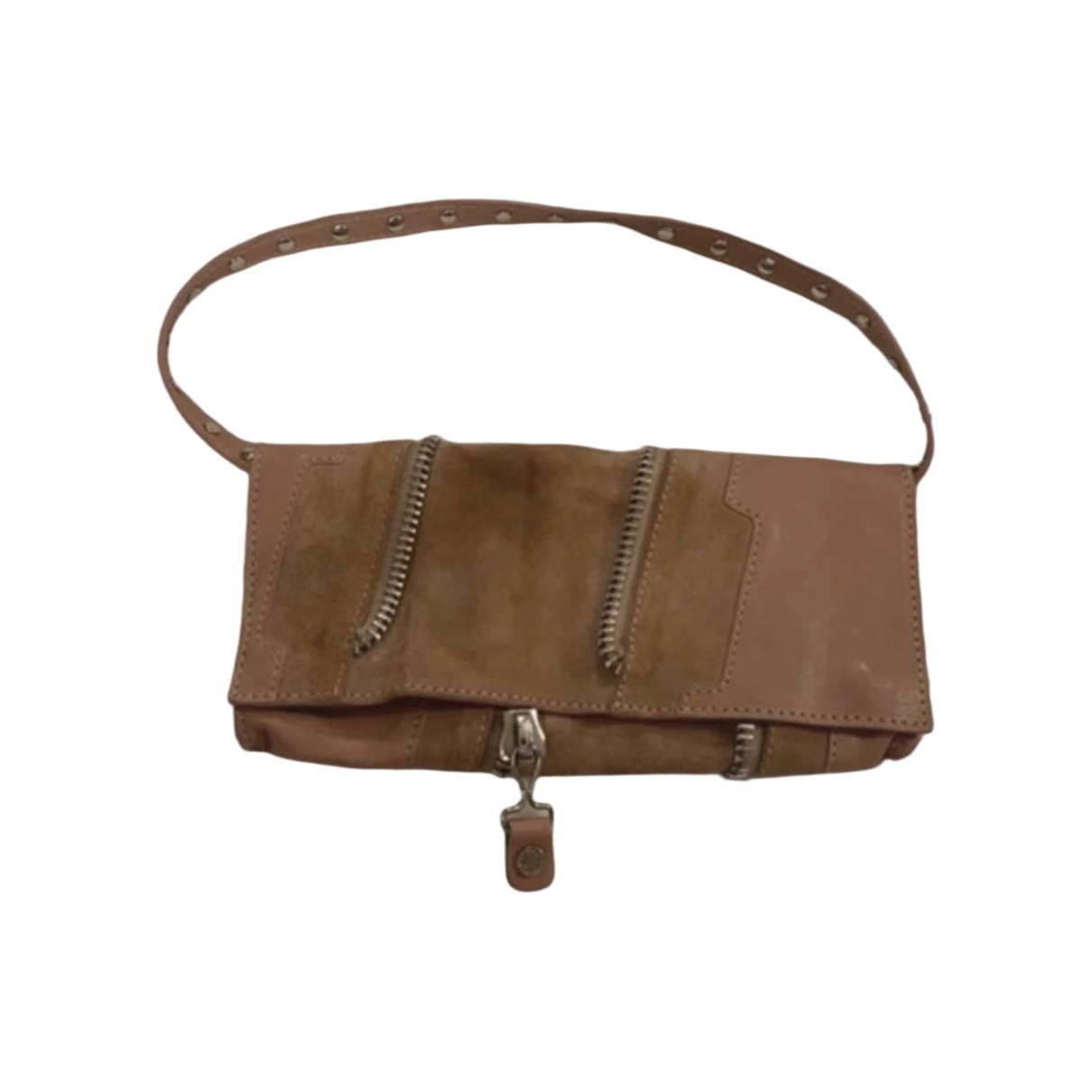 Leather clutch bag