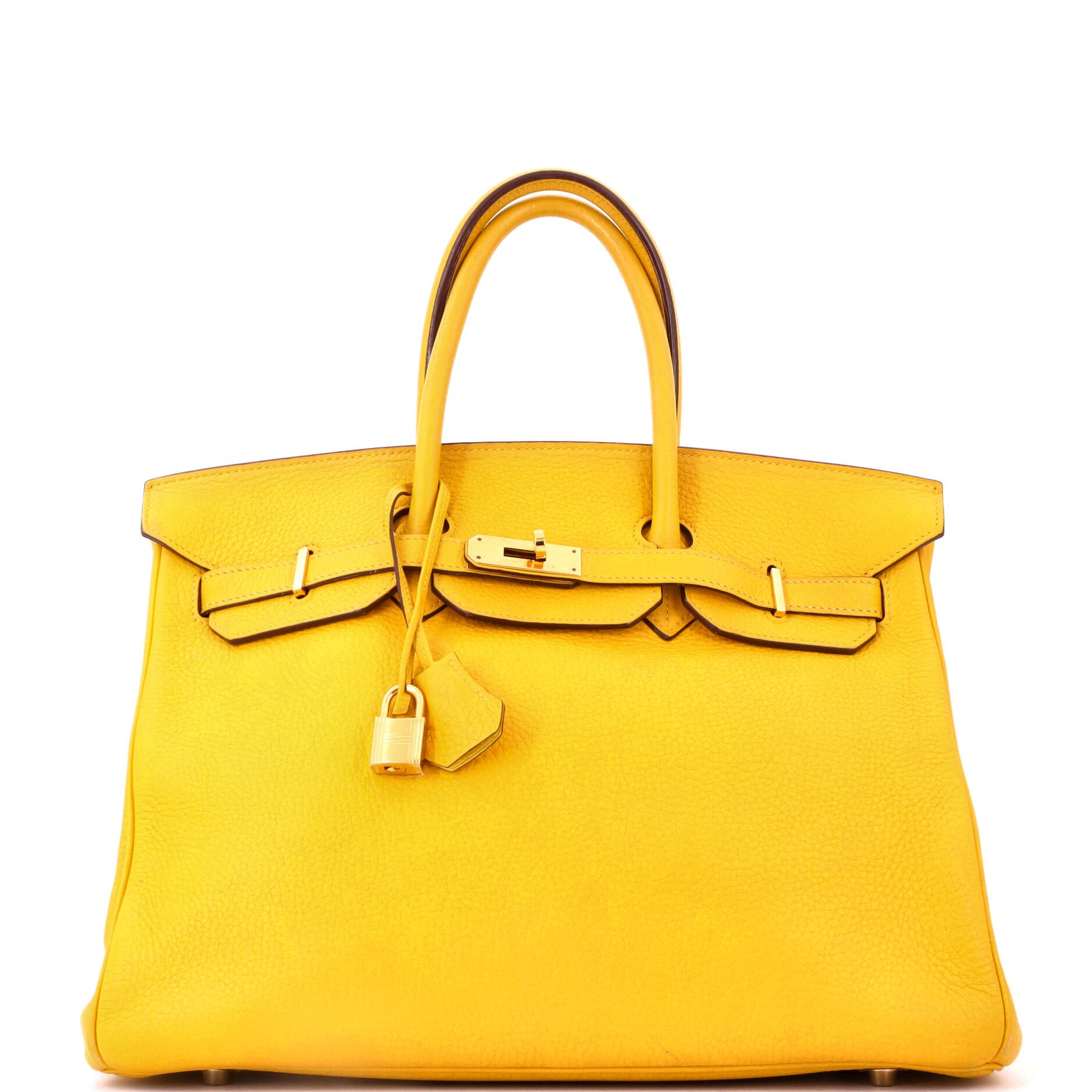 Hermes Birkin Handbag Soleil Togo with Gold Hardware 35