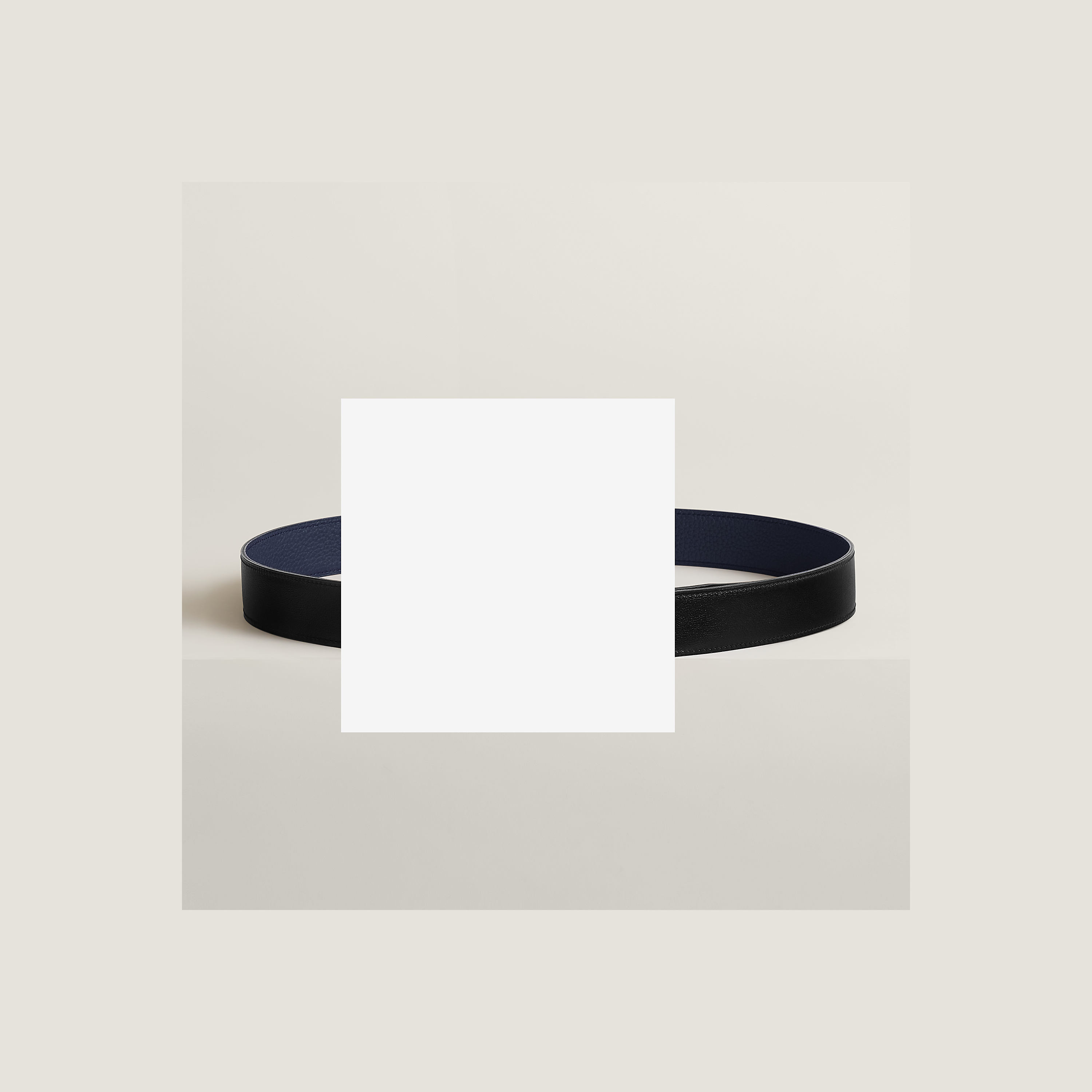 Royal belt buckle & Reversible leather strap 32 mm
