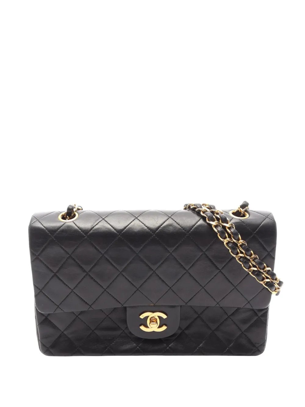 1989-1991 Medium Classic Lambskin Double Flap shoulder bag