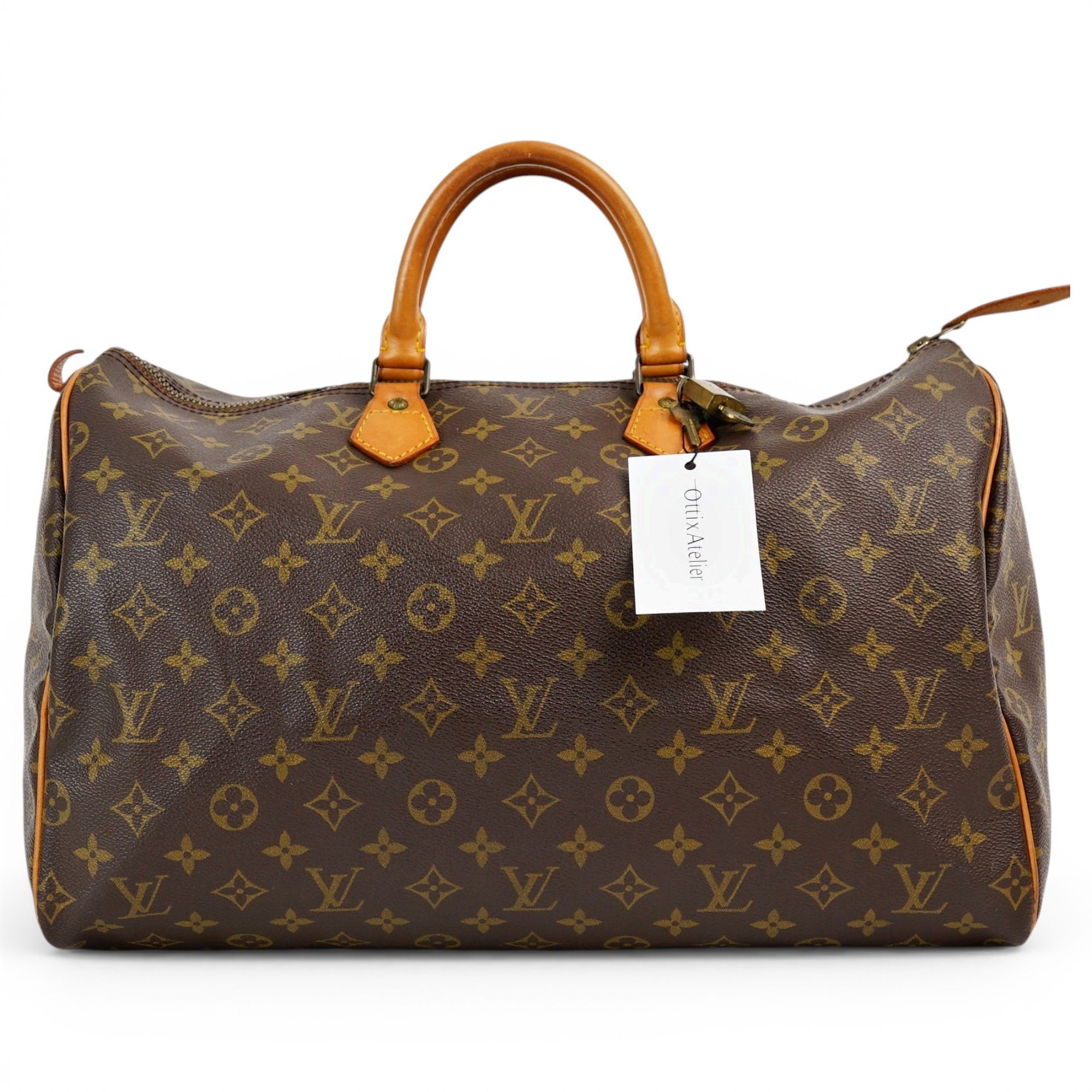 Speedy leather handbag